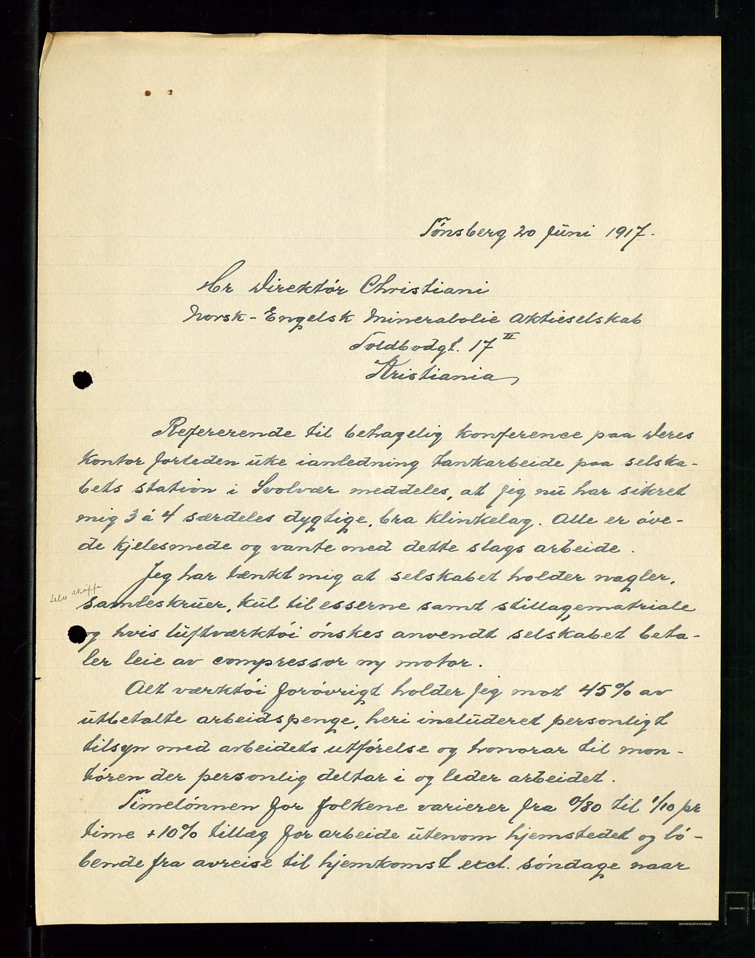 Pa 1521 - A/S Norske Shell, AV/SAST-A-101915/E/Ea/Eaa/L0001: Sjefskorrespondanse, 1917, p. 15