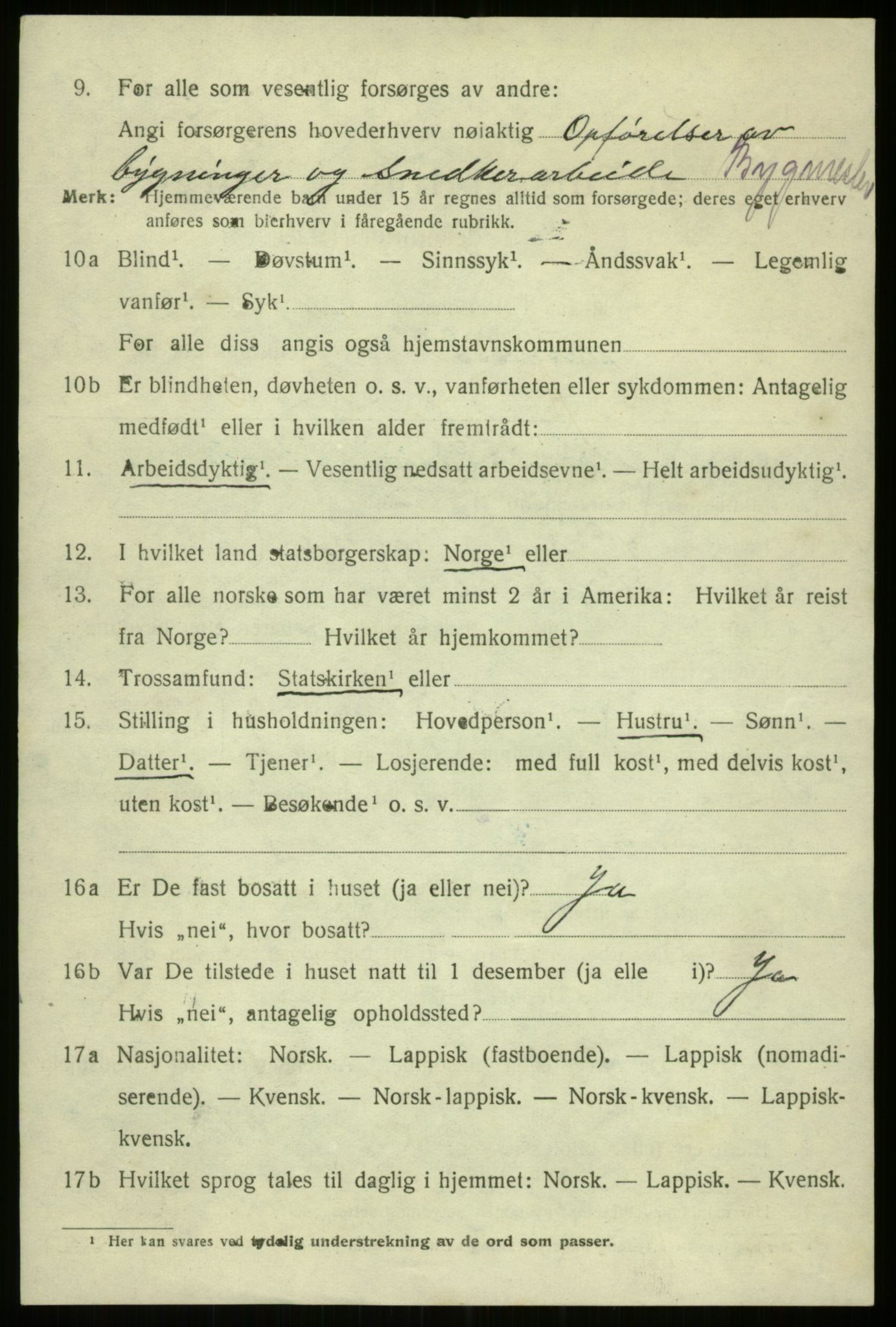 SATØ, 1920 census for Tromsø, 1920, p. 18700