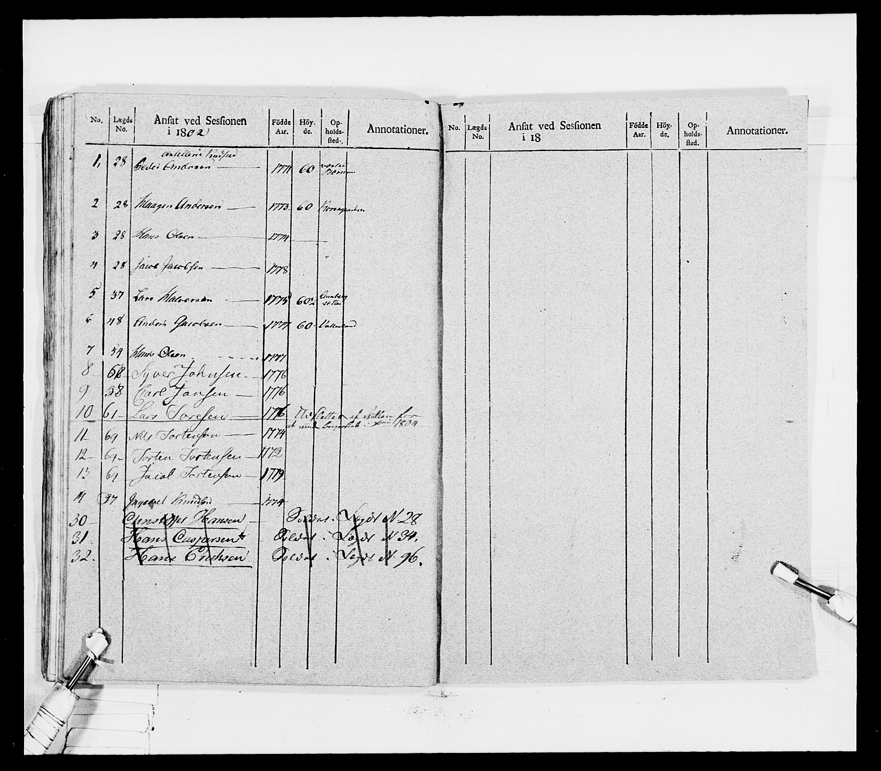 Generalitets- og kommissariatskollegiet, Det kongelige norske kommissariatskollegium, AV/RA-EA-5420/E/Eh/L0031b: Nordafjelske gevorbne infanteriregiment, 1802, p. 460