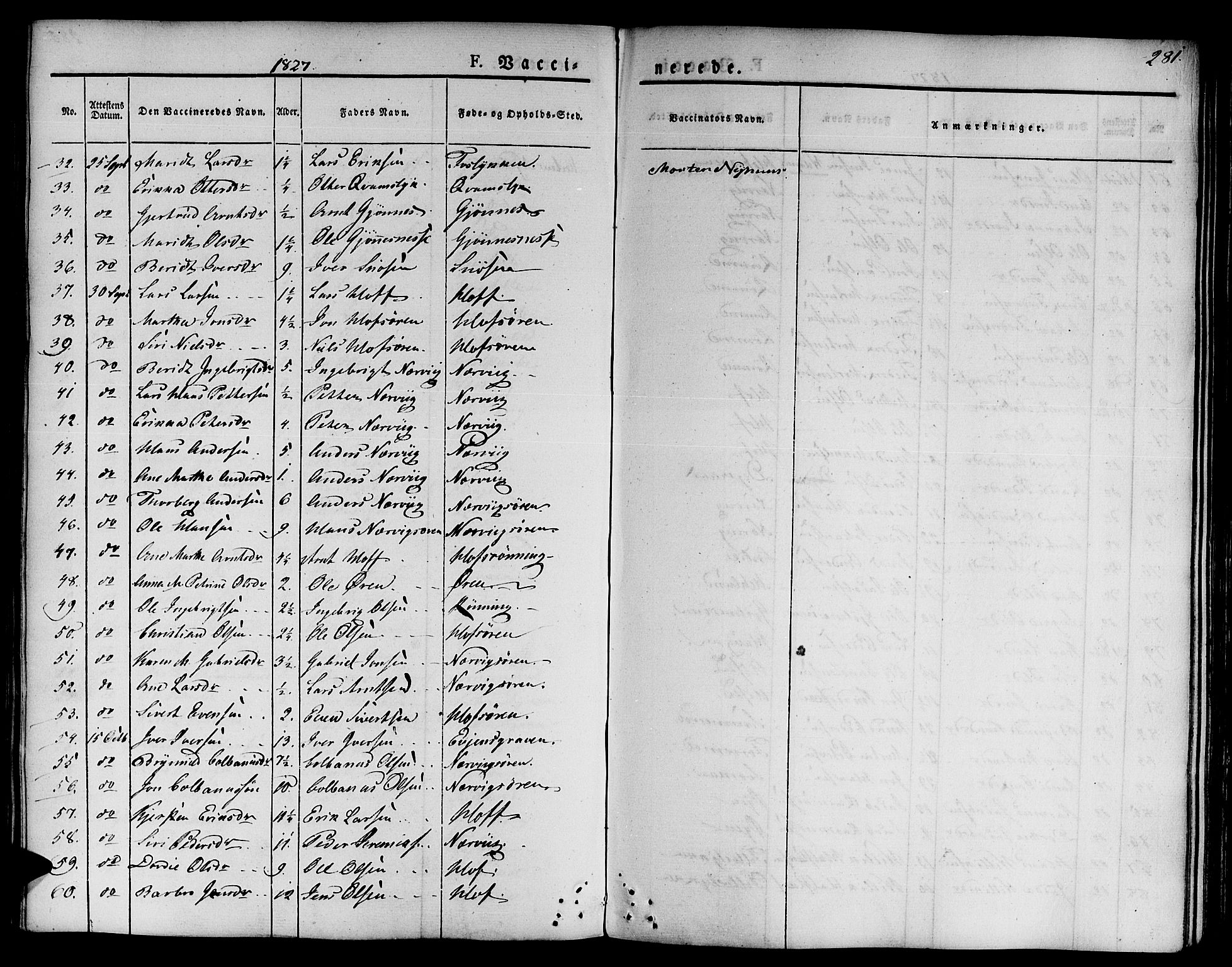 Ministerialprotokoller, klokkerbøker og fødselsregistre - Sør-Trøndelag, AV/SAT-A-1456/668/L0804: Parish register (official) no. 668A04, 1826-1839, p. 281