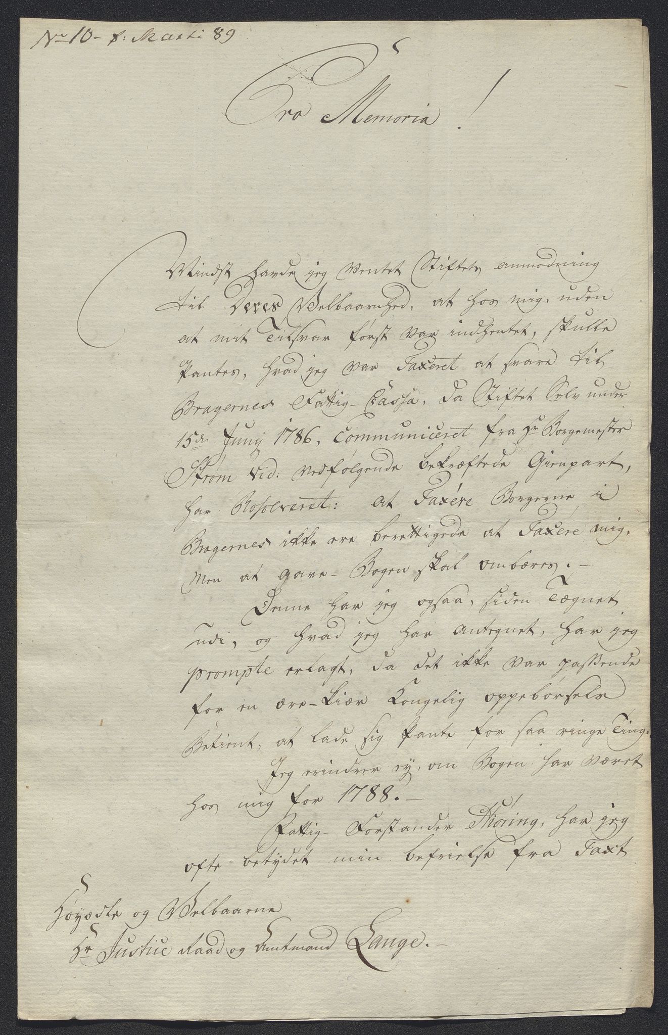 Kristiania tukthus, AV/SAO-A-10644/A/Ad/Adc/L0001: Innkomne skriv, 1740-1789, p. 443