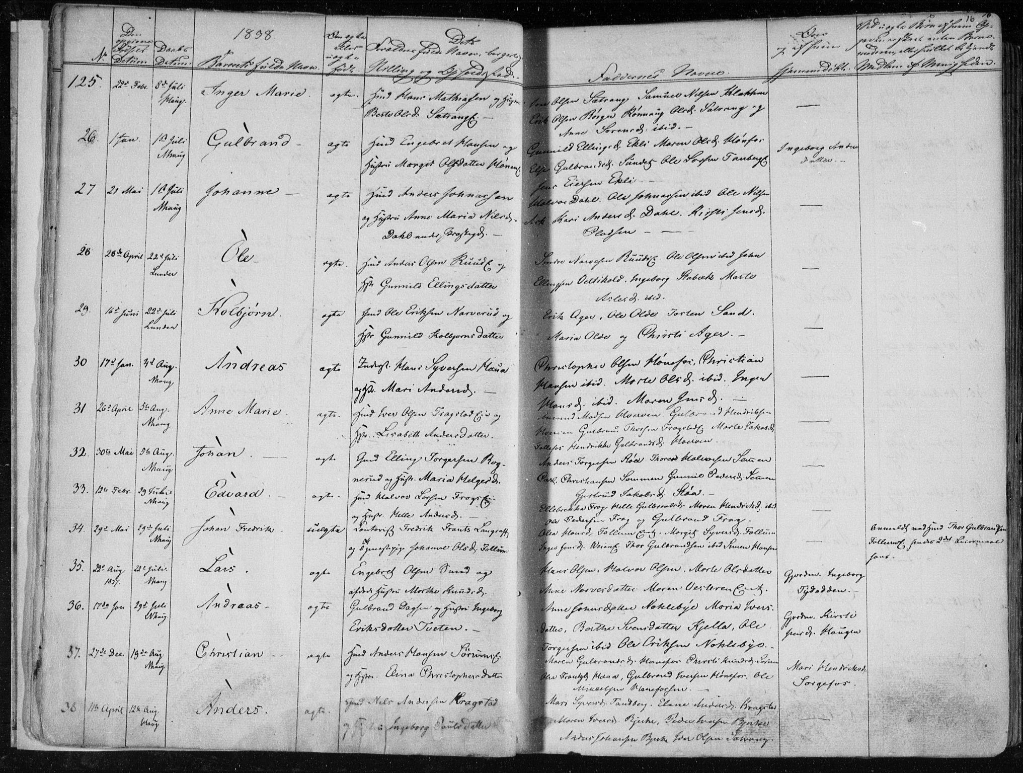 Norderhov kirkebøker, SAKO/A-237/F/Fa/L0010: Parish register (official) no. 10, 1837-1847, p. 16