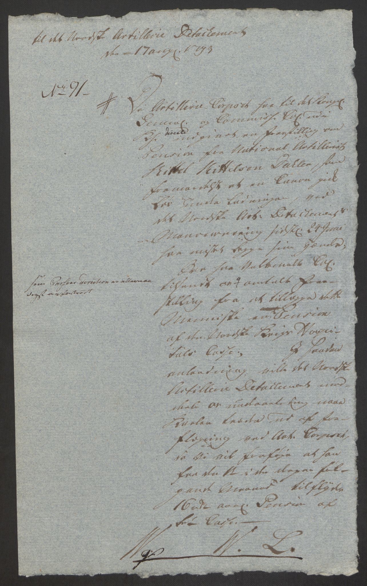 Forsvaret, Den norske kvesthuskasse/krigshospitalkasse, AV/RA-RAFA-1887/F/Fa/L0008: Konsepter, 1790-1793, p. 1177