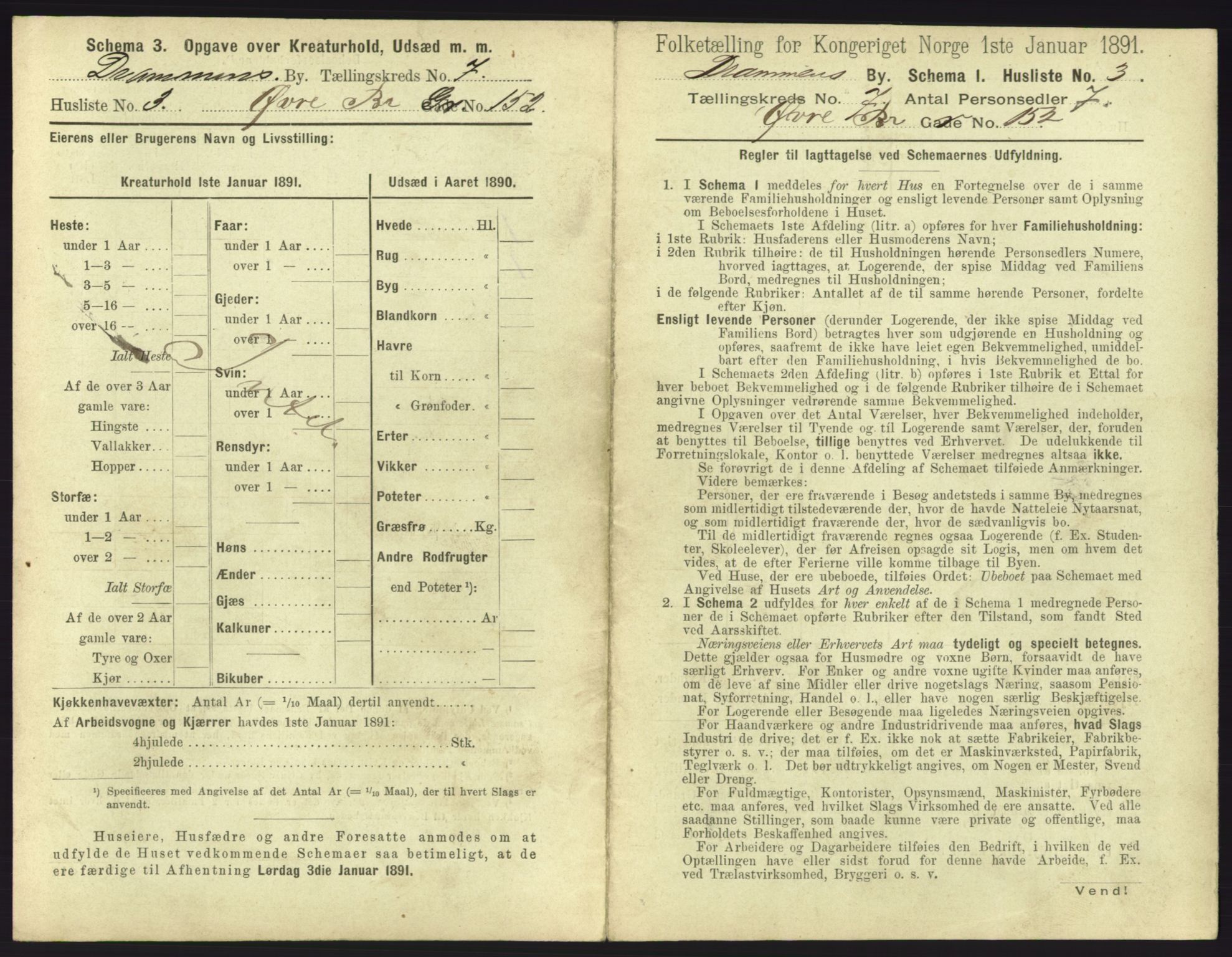 RA, 1891 census for 0602 Drammen, 1891, p. 583