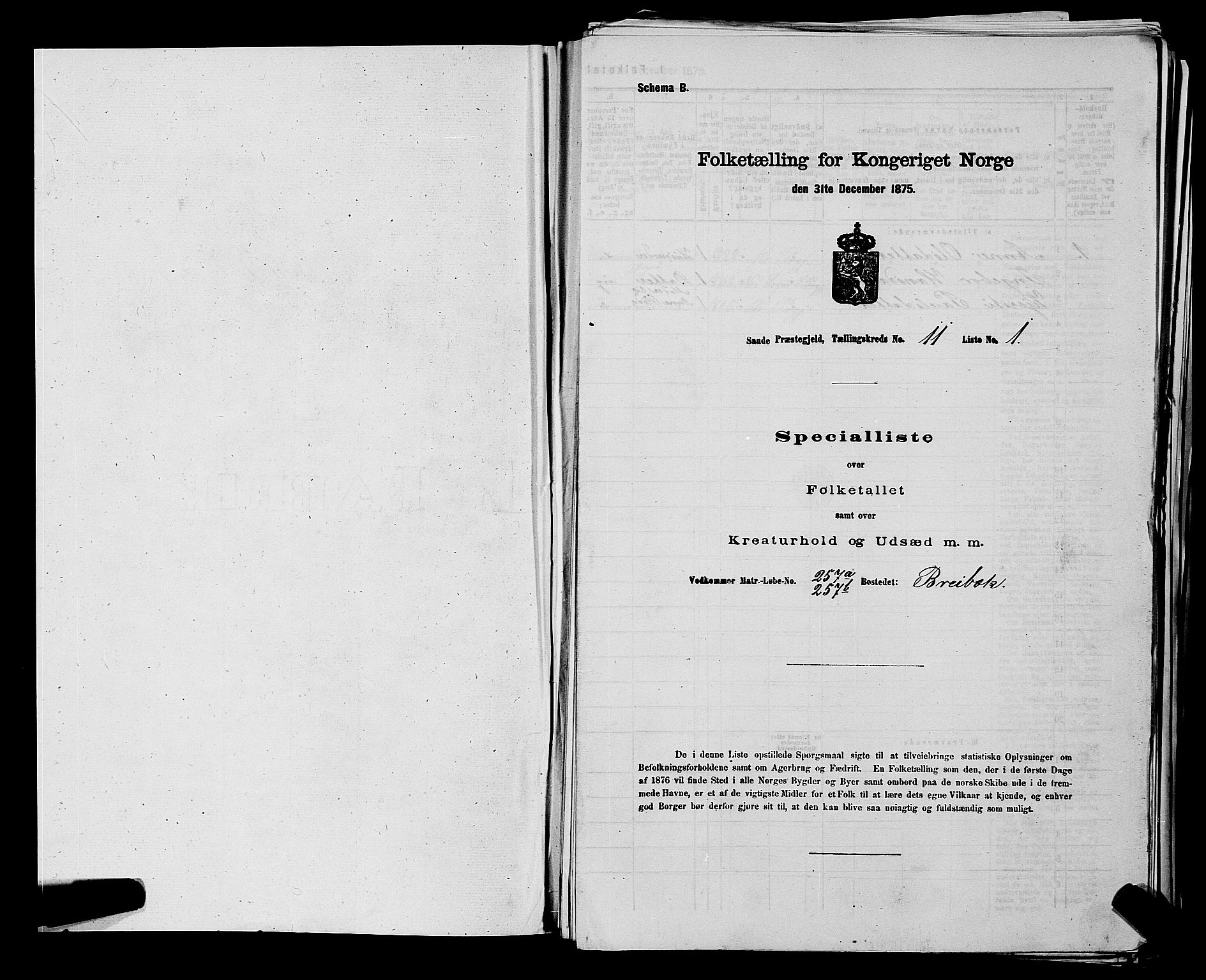 SAKO, 1875 census for 0822P Sauherad, 1875, p. 1307