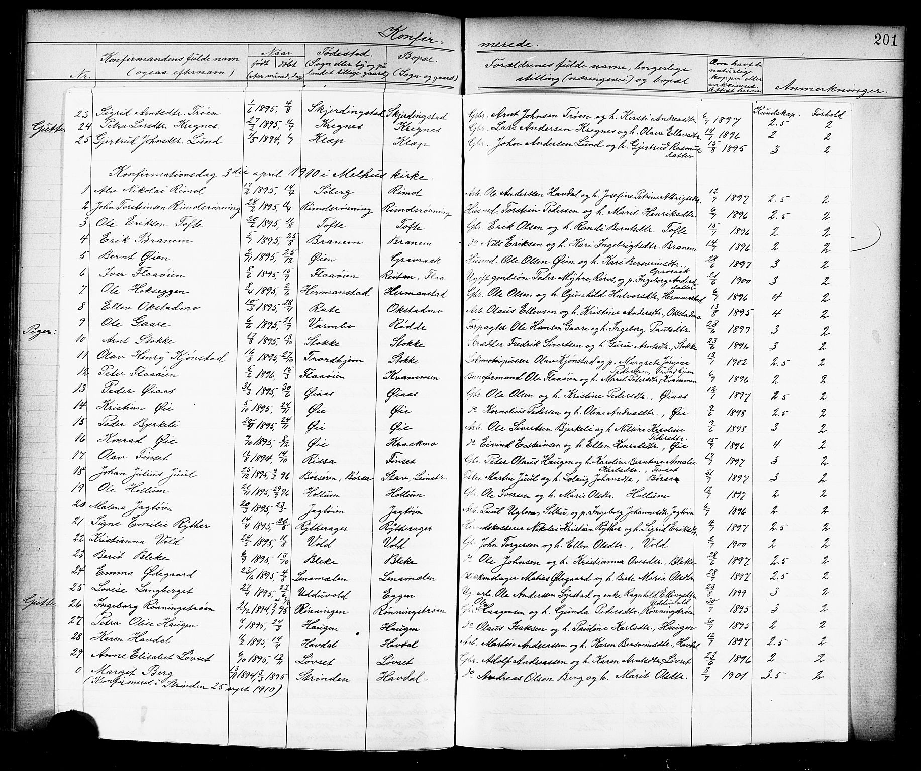Ministerialprotokoller, klokkerbøker og fødselsregistre - Sør-Trøndelag, SAT/A-1456/691/L1094: Parish register (copy) no. 691C05, 1879-1911, p. 201j