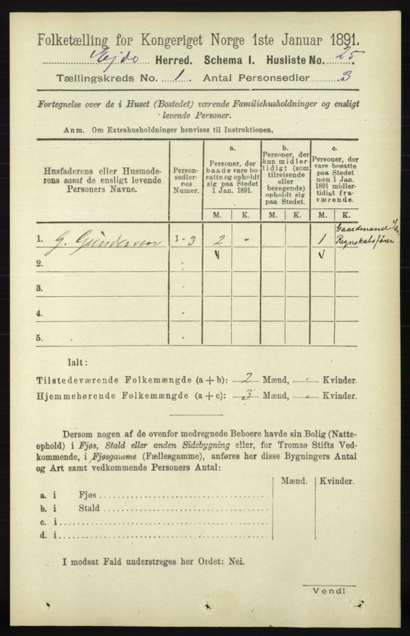 RA, 1891 census for 0925 Eide, 1891, p. 39