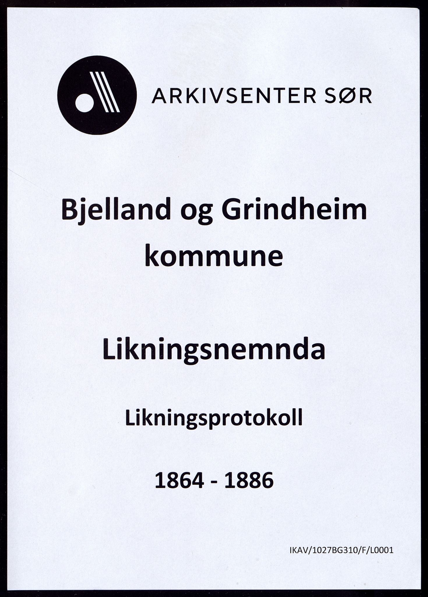 Bjelland og Grindheim kommune - Likningskommisjonen, IKAV/1027BG310/F/L0001: Likningsprotokoll, Bjelland, 1864-1886