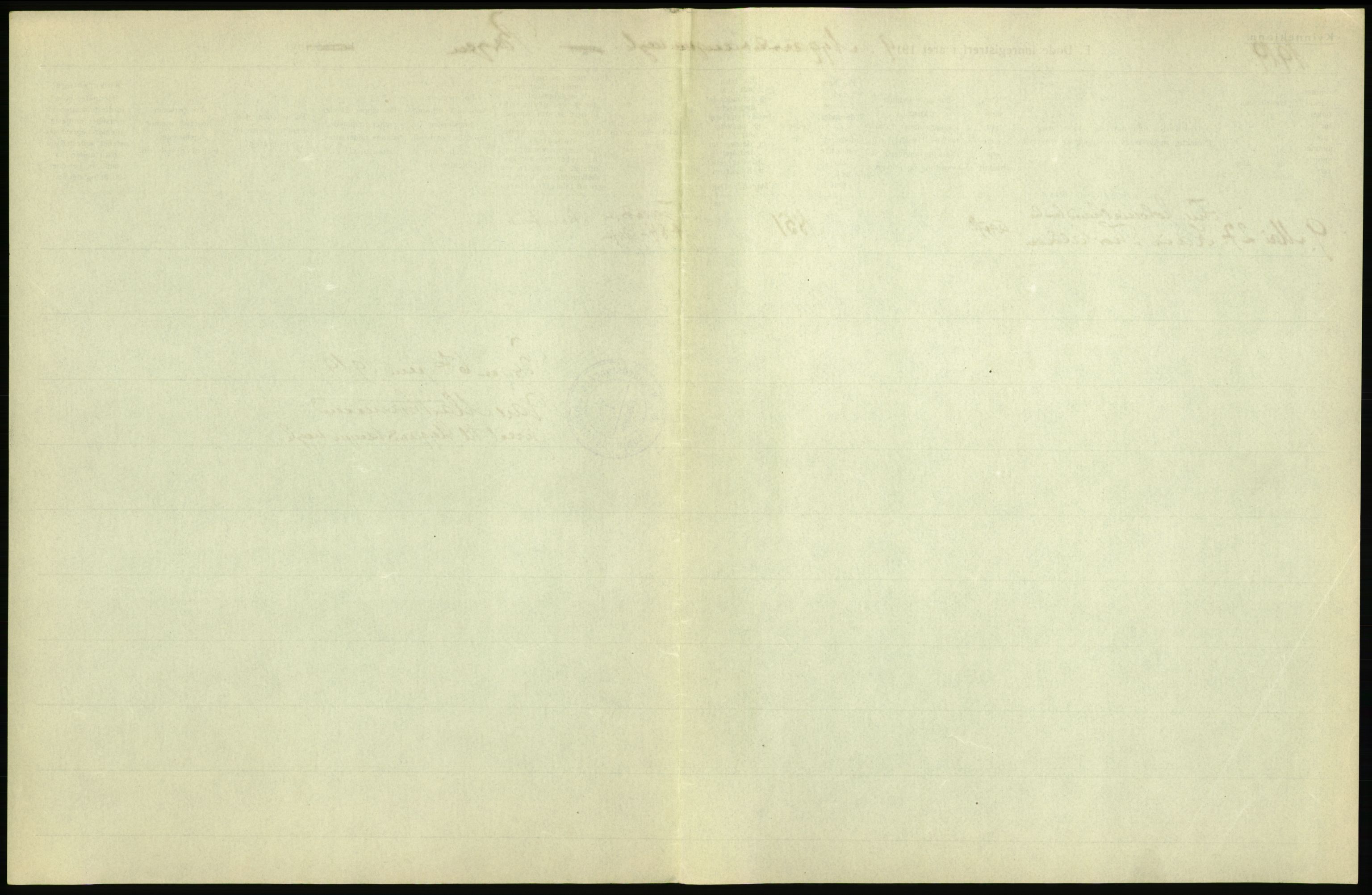 Statistisk sentralbyrå, Sosiodemografiske emner, Befolkning, AV/RA-S-2228/D/Df/Dfb/Dfbi/L0035: Bergen: Gifte, døde, dødfødte., 1919, p. 289