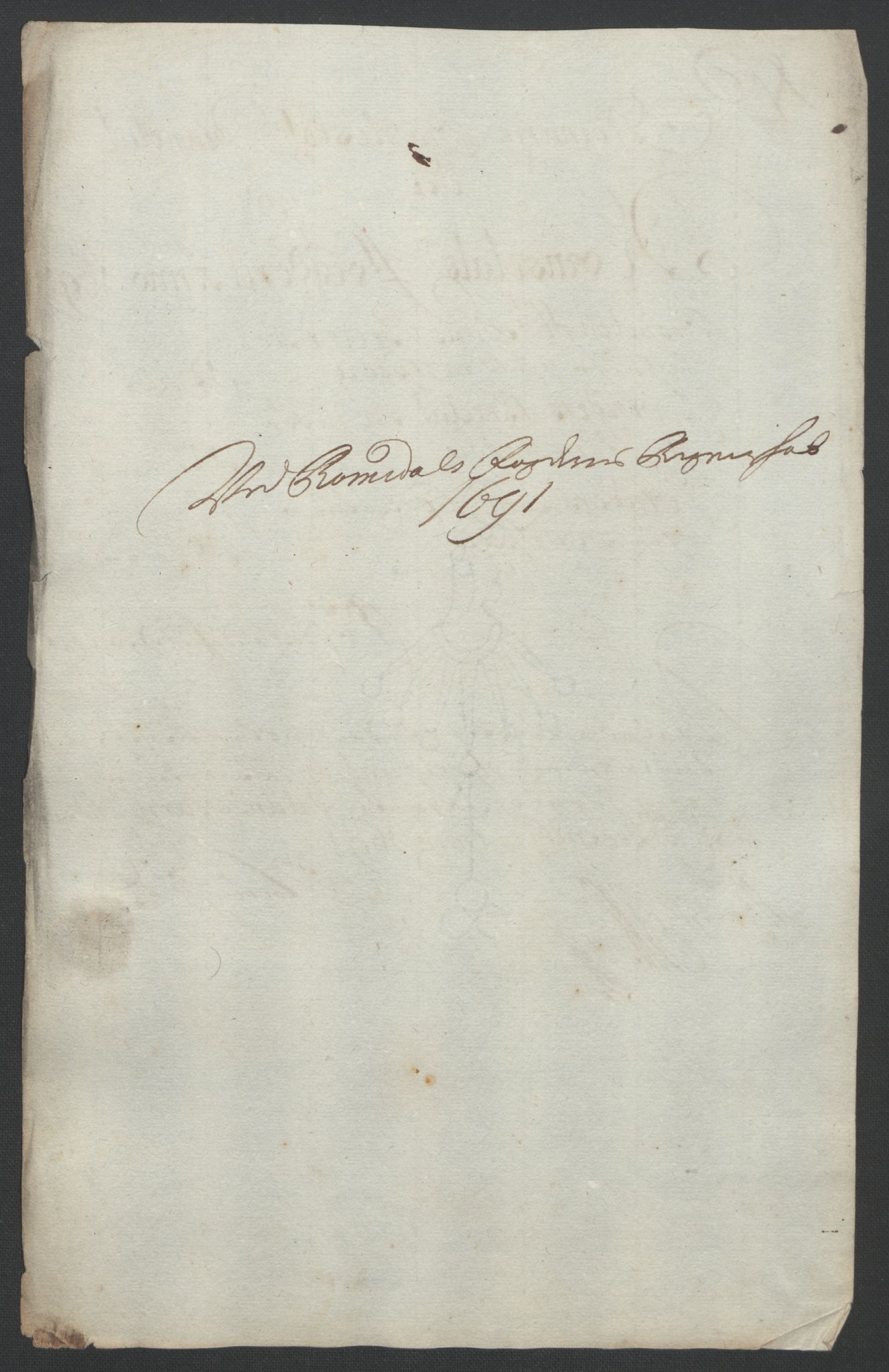 Rentekammeret inntil 1814, Reviderte regnskaper, Fogderegnskap, RA/EA-4092/R55/L3649: Fogderegnskap Romsdal, 1690-1691, p. 333