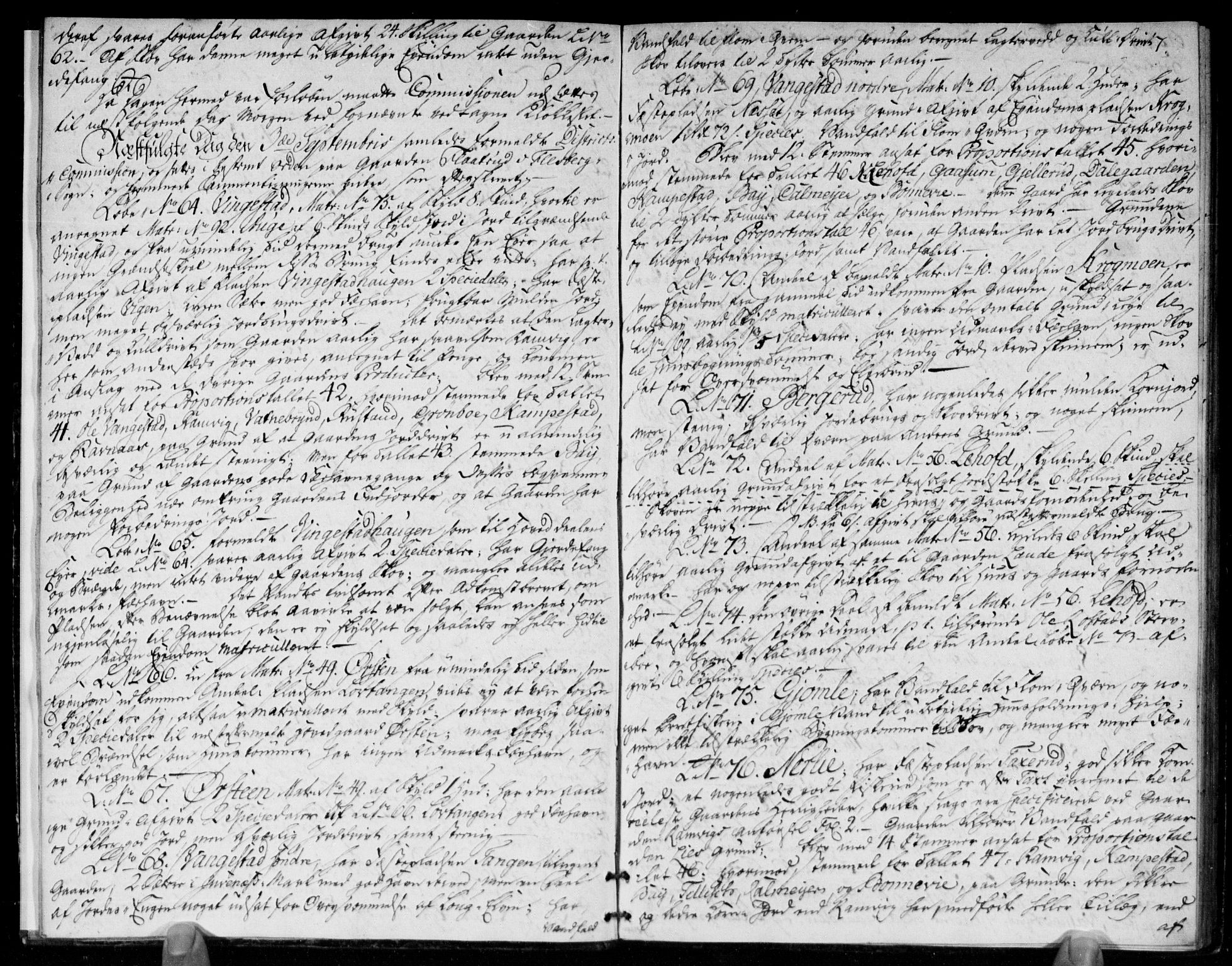 Hovedmatrikkelkommisjonen, AV/RA-S-1529, 1819-1831