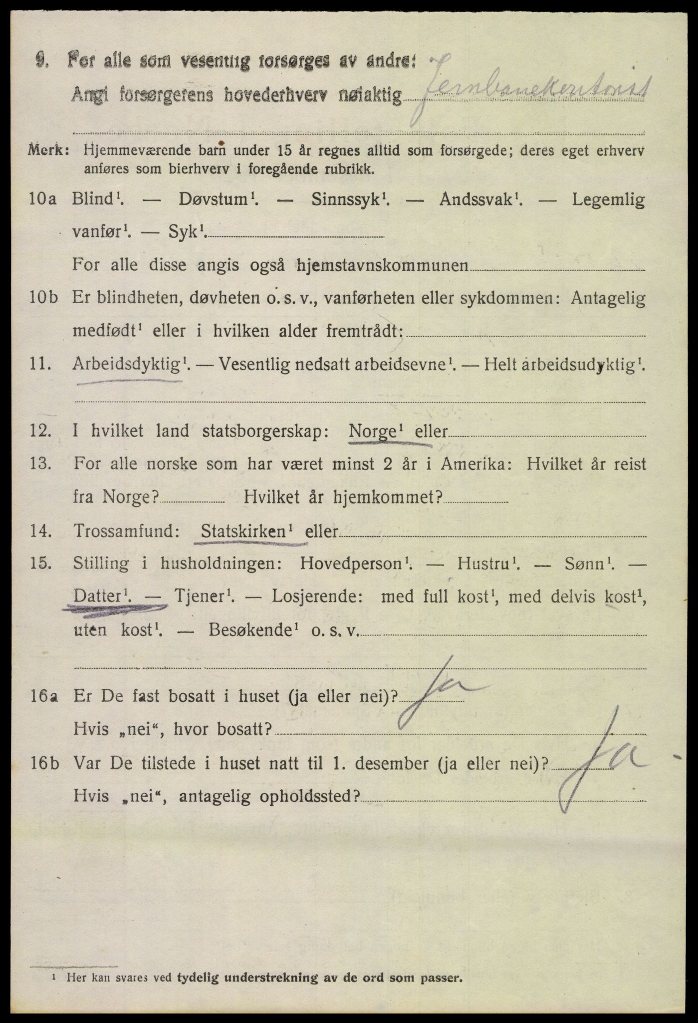 SAH, 1920 census for Nord-Aurdal, 1920, p. 2025