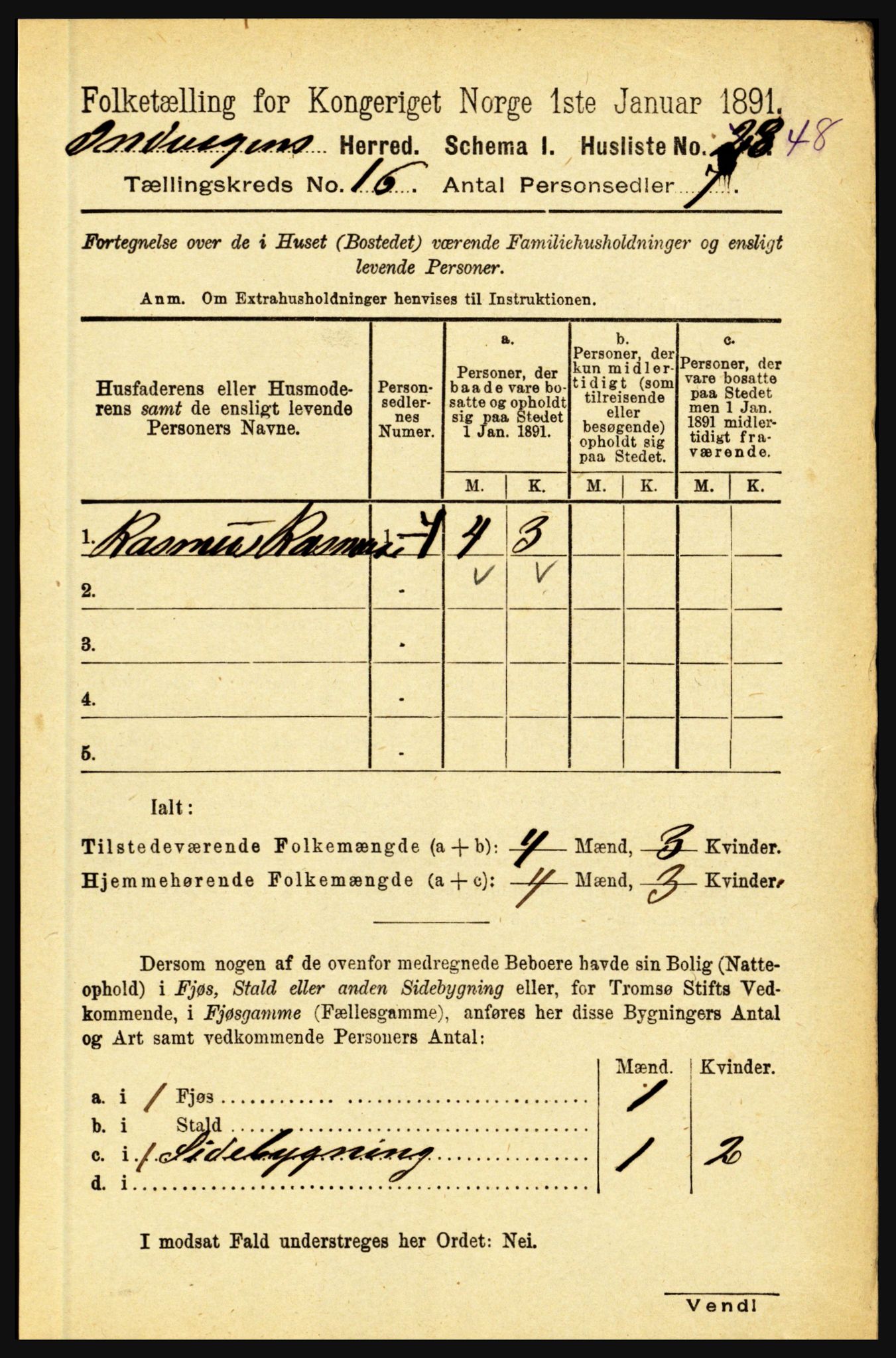 RA, 1891 census for 1447 Innvik, 1891, p. 3424