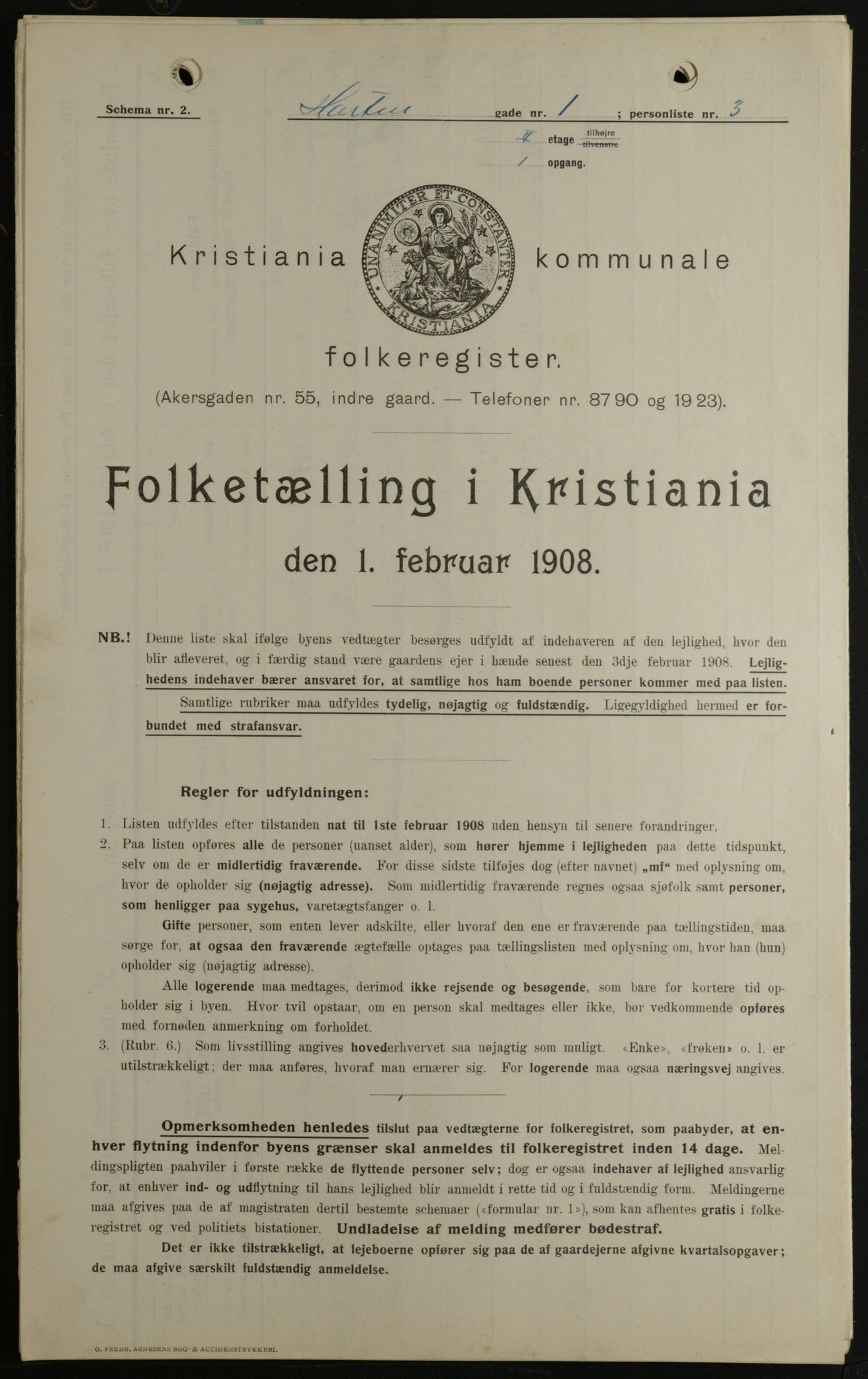 OBA, Municipal Census 1908 for Kristiania, 1908, p. 37235