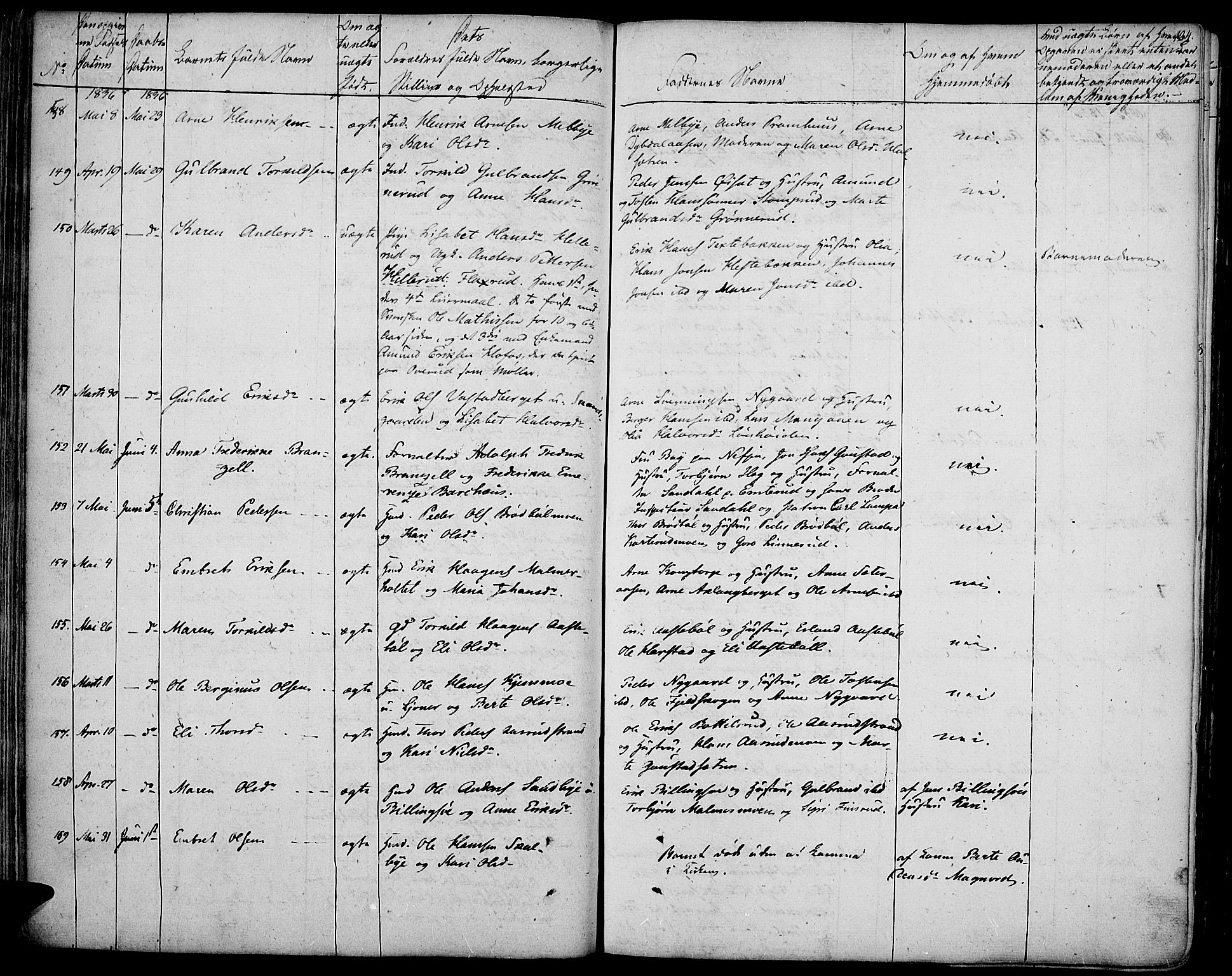 Vinger prestekontor, SAH/PREST-024/H/Ha/Haa/L0007: Parish register (official) no. 7, 1826-1839, p. 124
