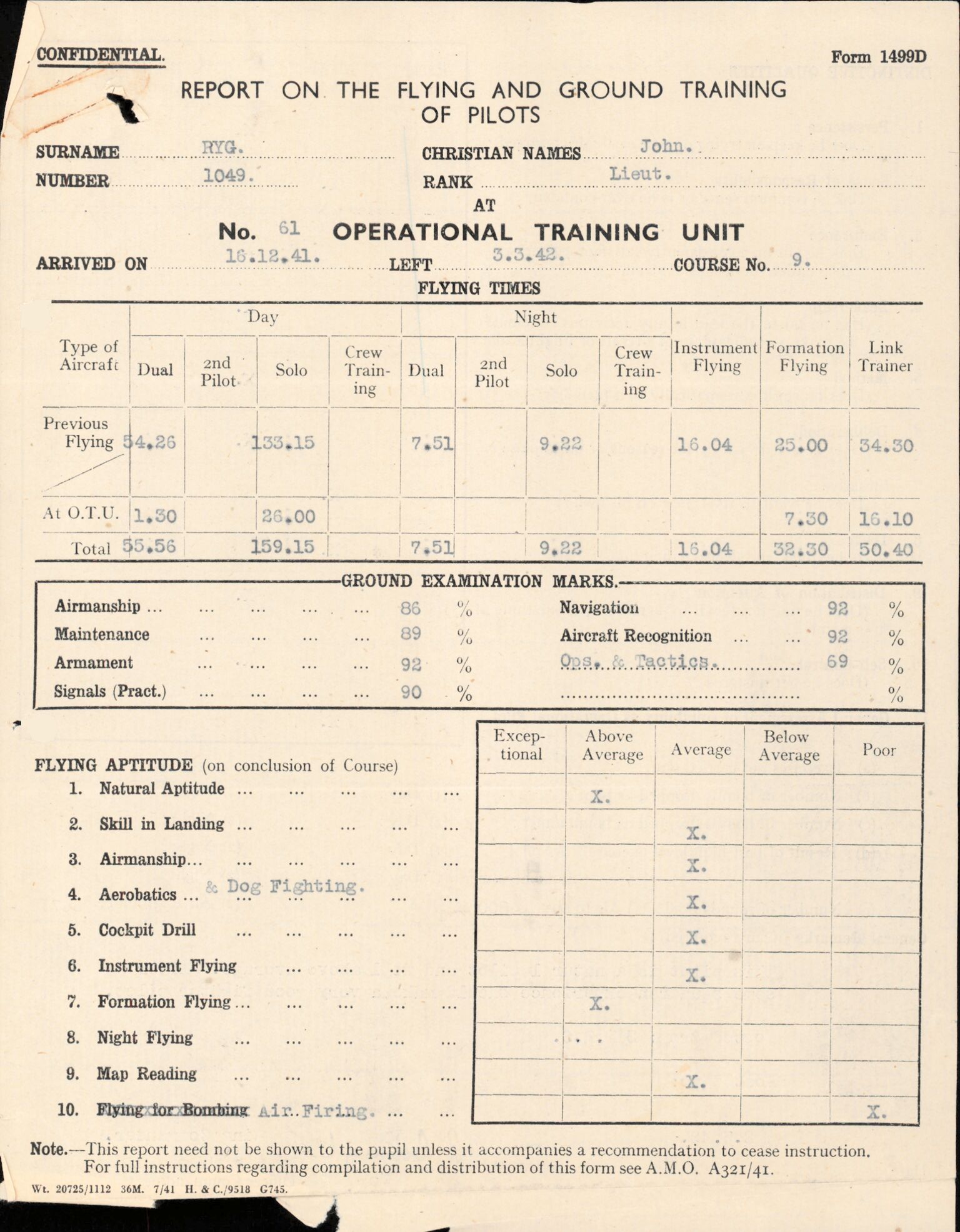 Forsvaret, Forsvarets overkommando/Luftforsvarsstaben, AV/RA-RAFA-4079/P/Pa/L0038: Personellpapirer, 1914, p. 95