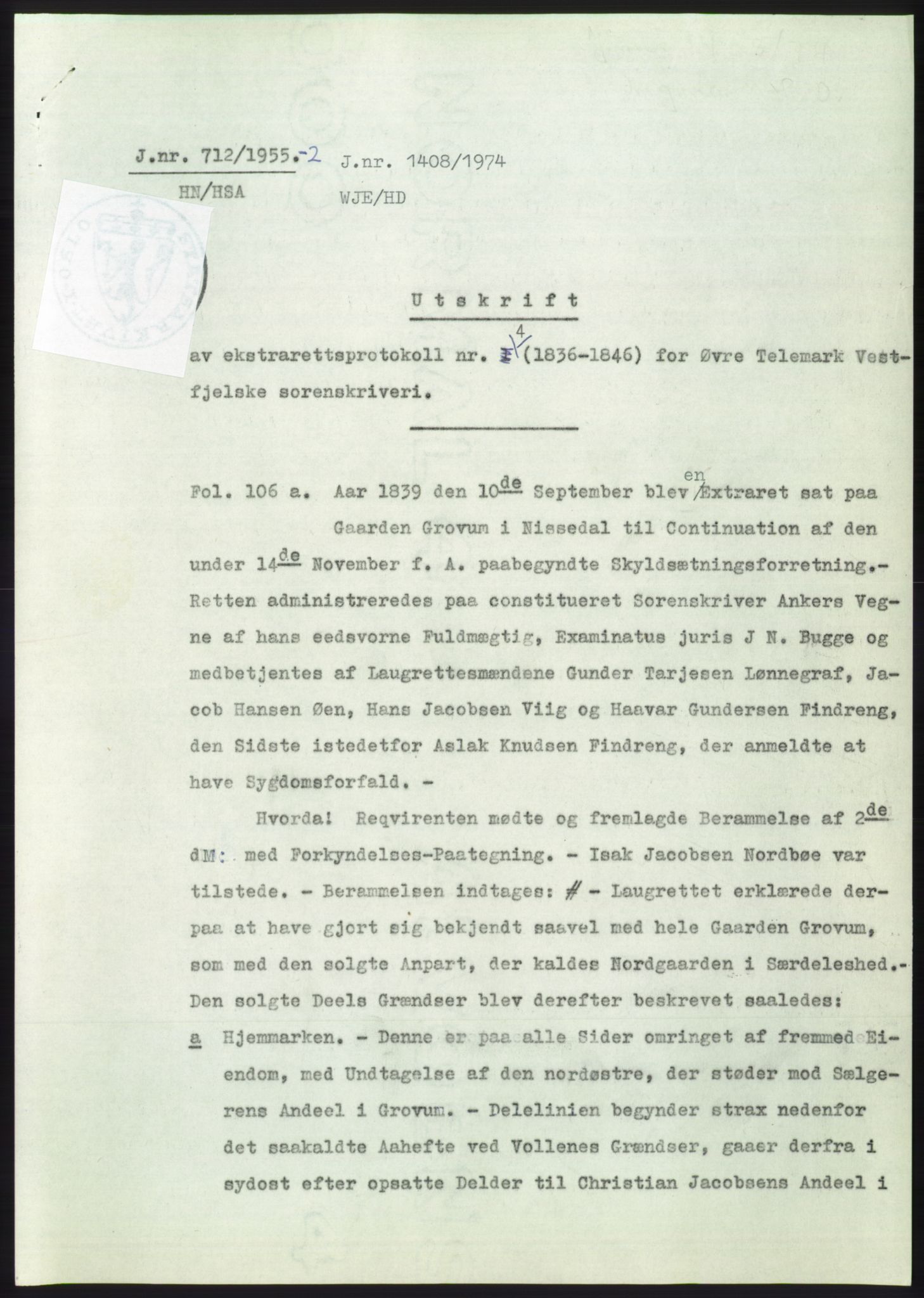 Statsarkivet i Kongsberg, SAKO/A-0001, 1955, p. 523