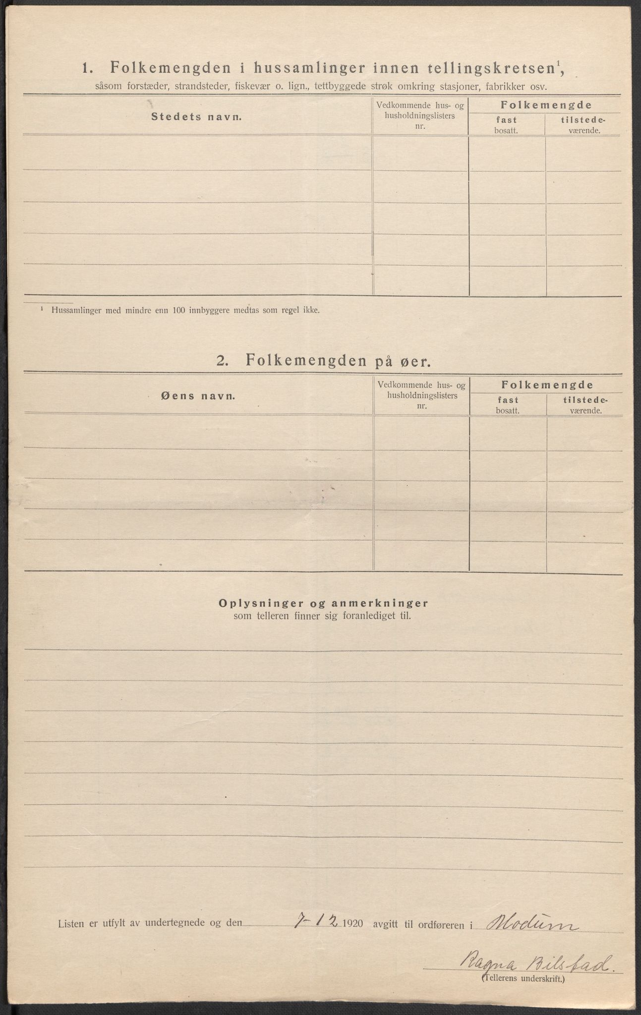 SAKO, 1920 census for Modum, 1920, p. 60