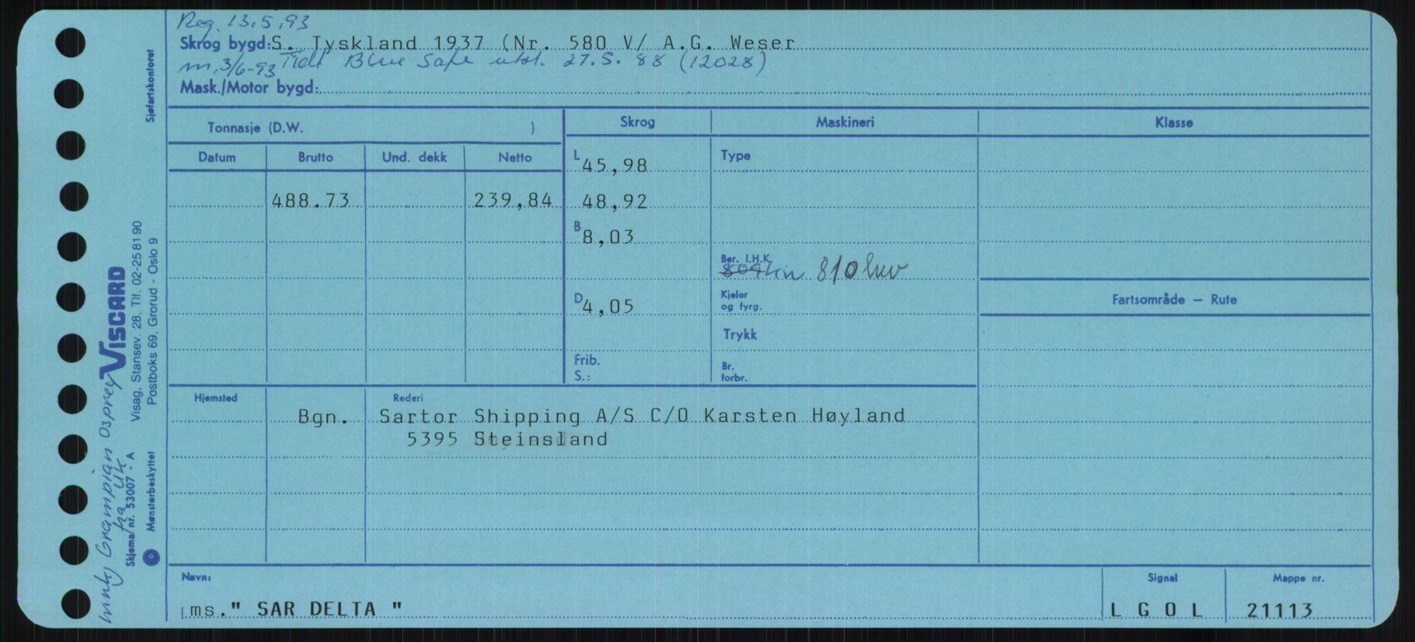 Sjøfartsdirektoratet med forløpere, Skipsmålingen, AV/RA-S-1627/H/Ha/L0005/0001: Fartøy, S-Sven / Fartøy, S-Skji, p. 175