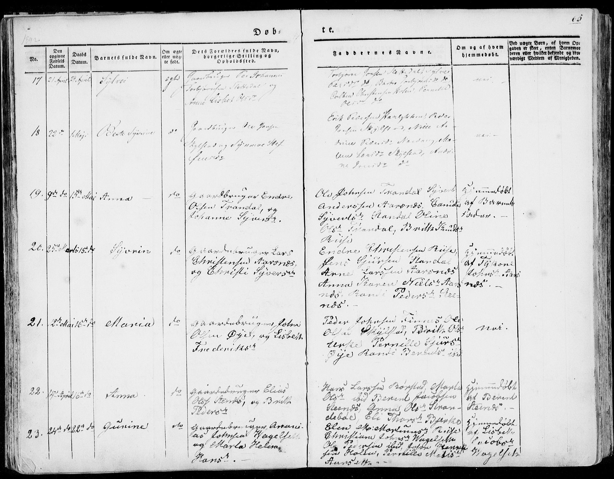 Ministerialprotokoller, klokkerbøker og fødselsregistre - Møre og Romsdal, AV/SAT-A-1454/515/L0208: Parish register (official) no. 515A04, 1830-1846, p. 65