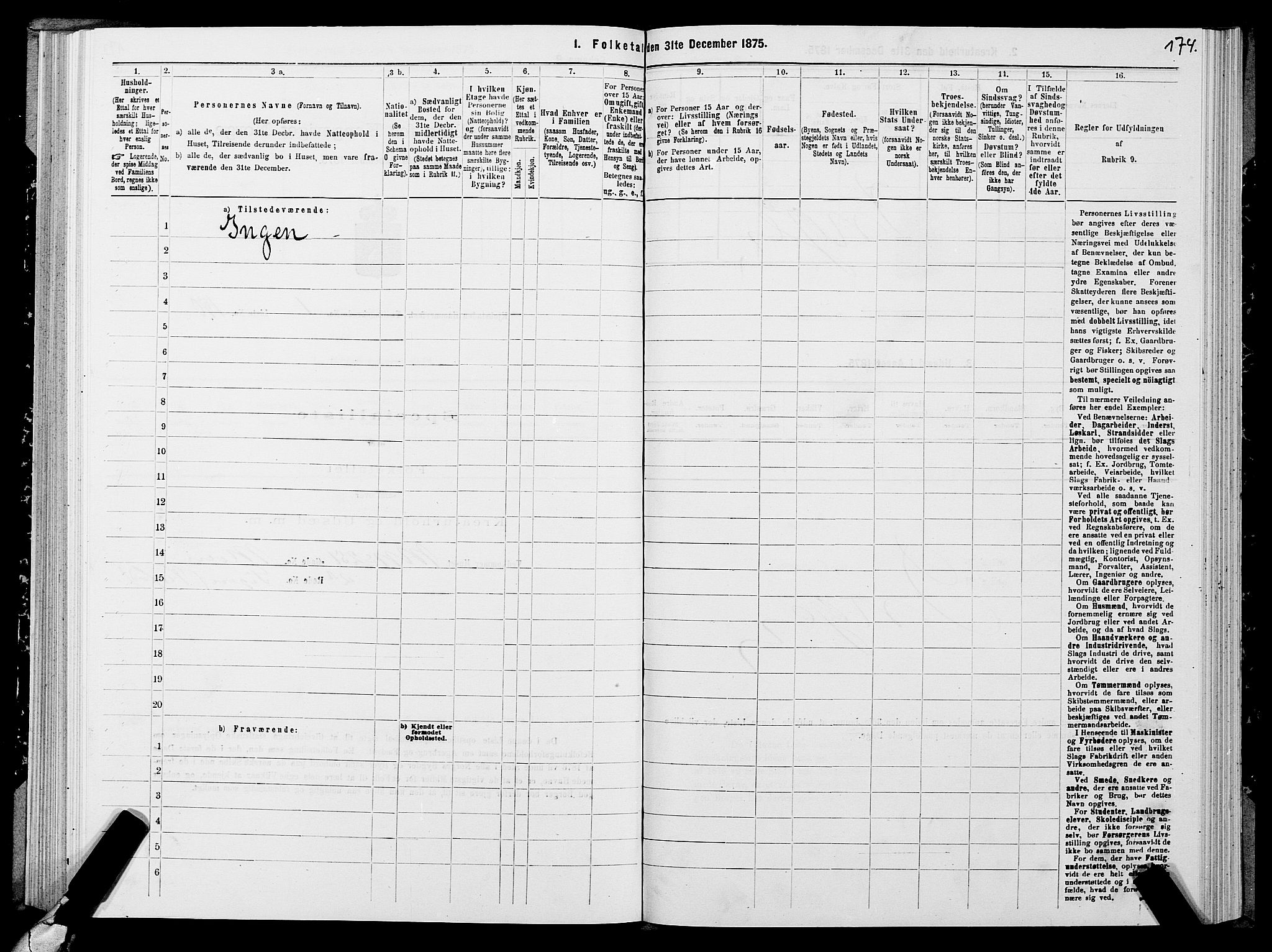 SATØ, 1875 census for 2001B Hammerfest/Hammerfest, 1875, p. 2174