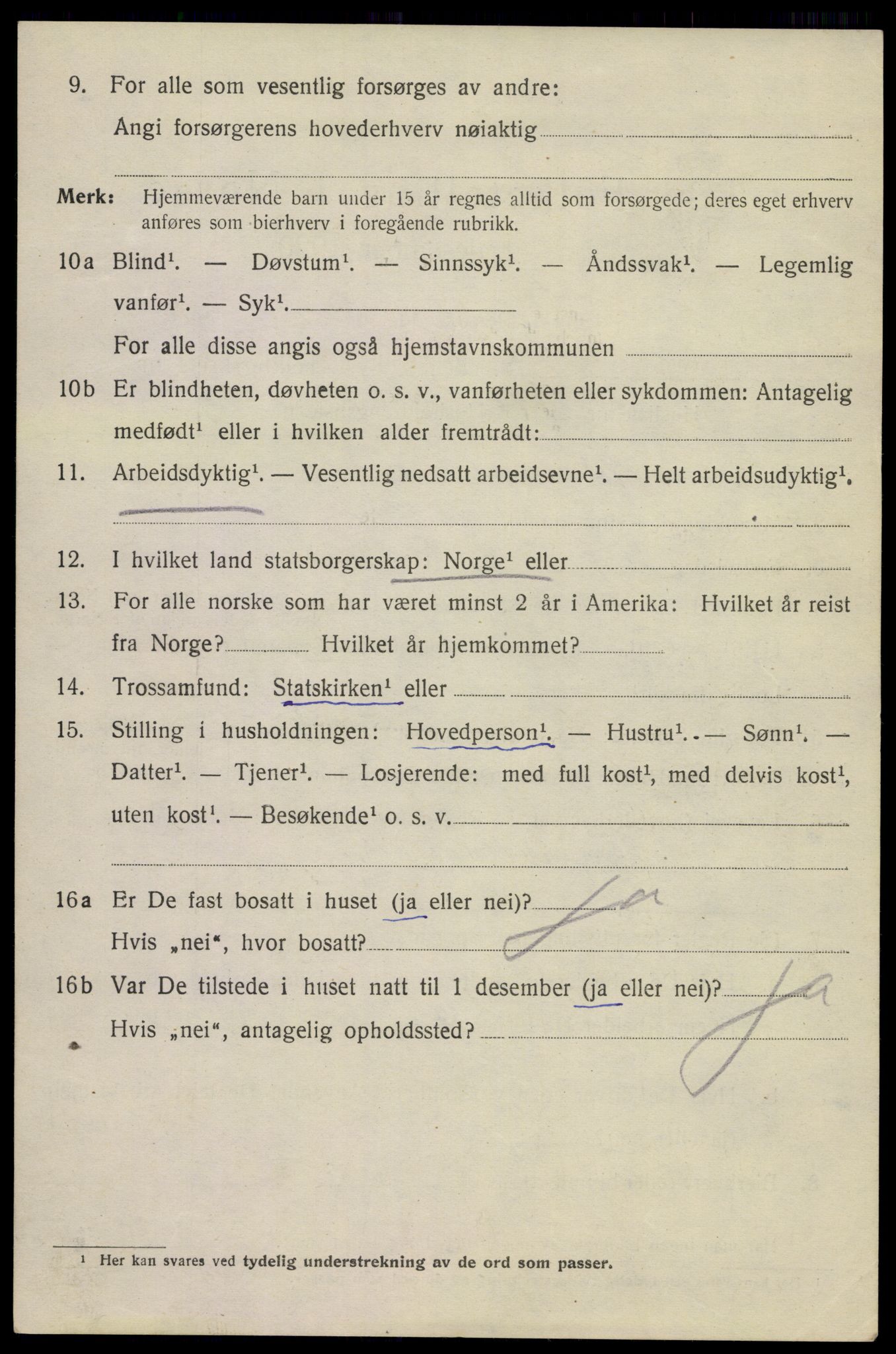 SAKO, 1920 census for Kragerø, 1920, p. 7218