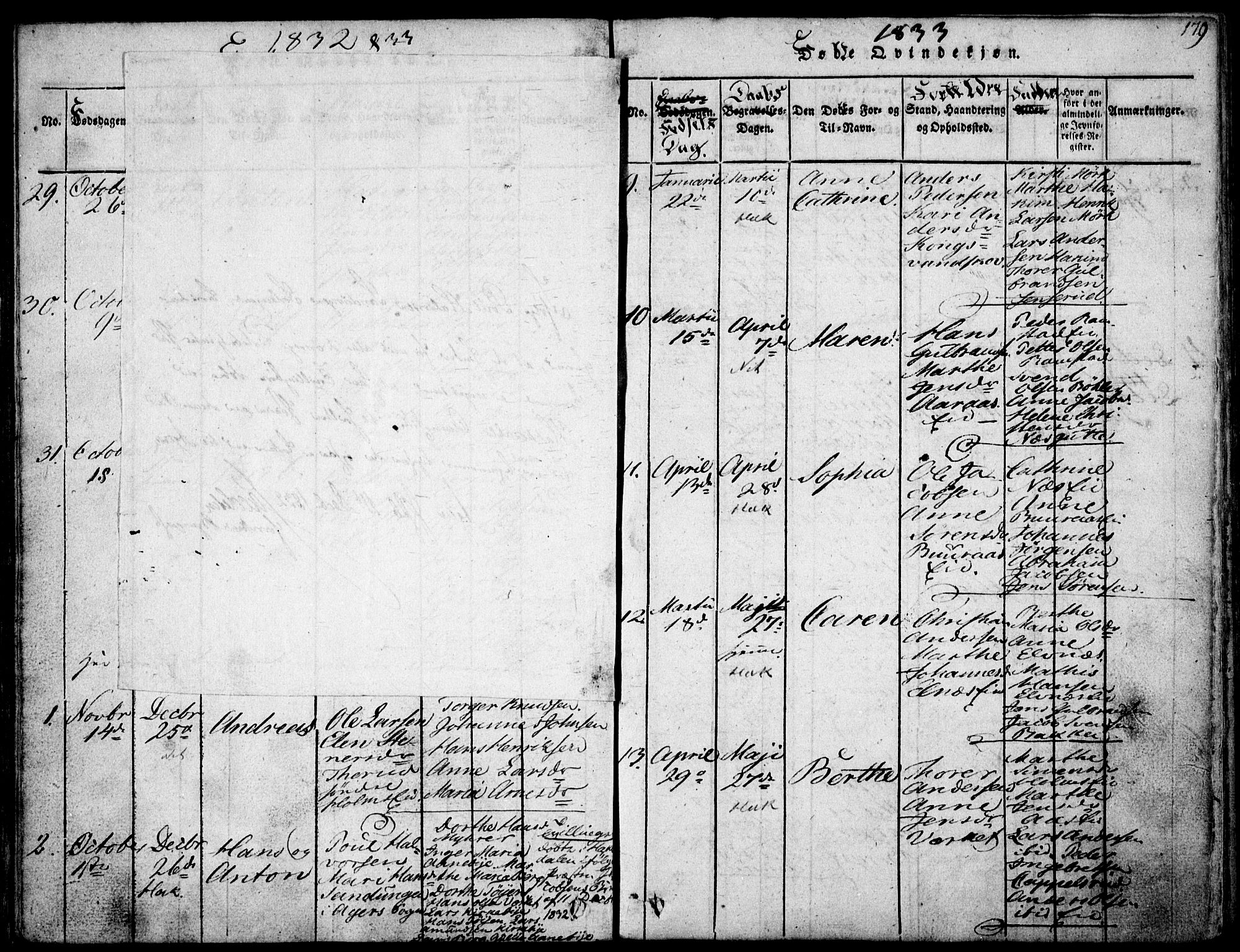 Nittedal prestekontor Kirkebøker, AV/SAO-A-10365a/F/Fa/L0003: Parish register (official) no. I 3, 1814-1836, p. 179