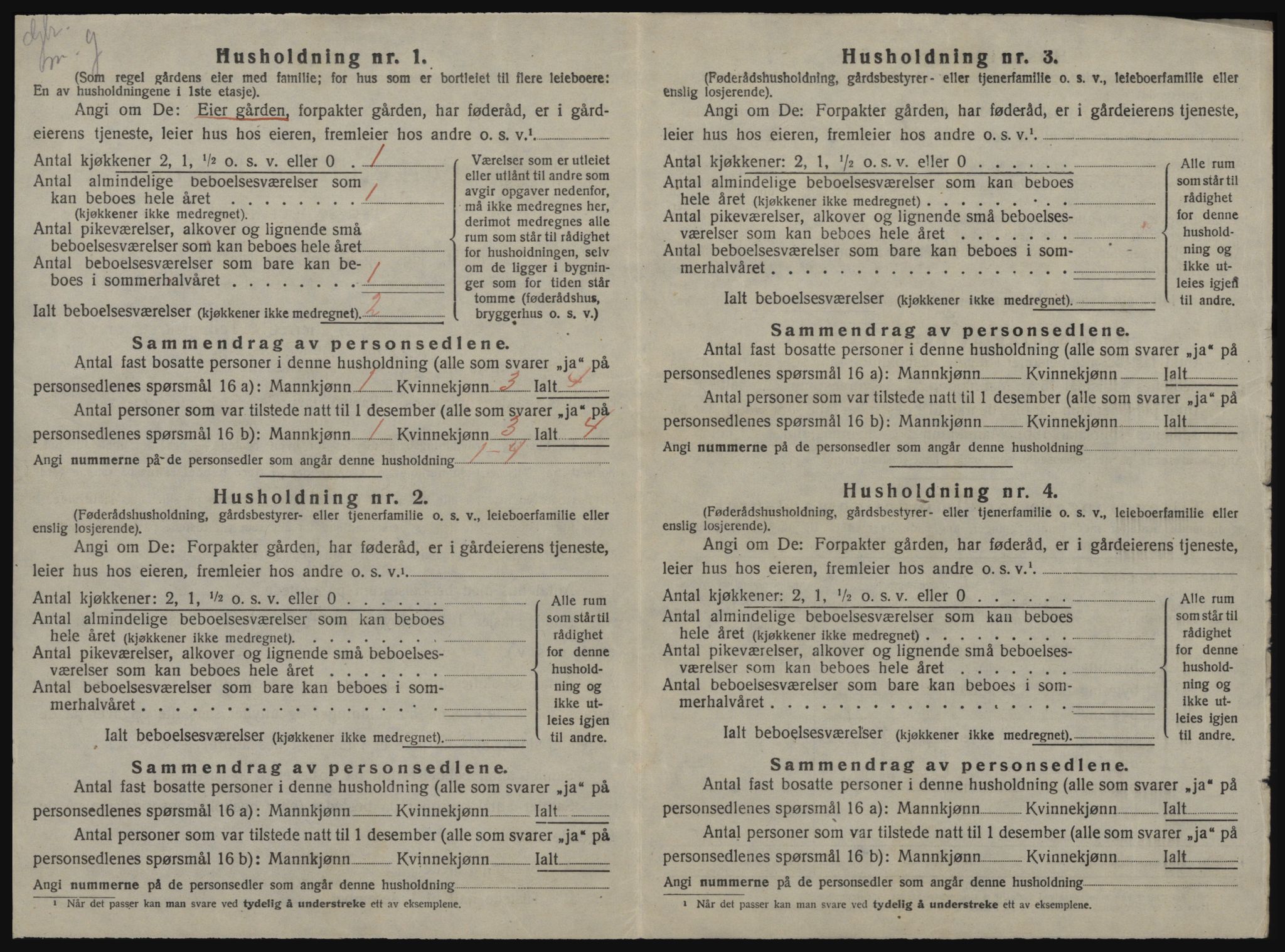 SAT, 1920 census for Melhus, 1920, p. 960