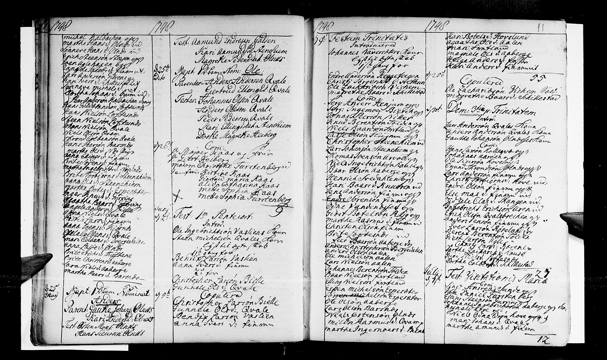Sogndal sokneprestembete, AV/SAB-A-81301/H/Haa/Haaa/L0003: Parish register (official) no. A 3, 1747-1768, p. 11
