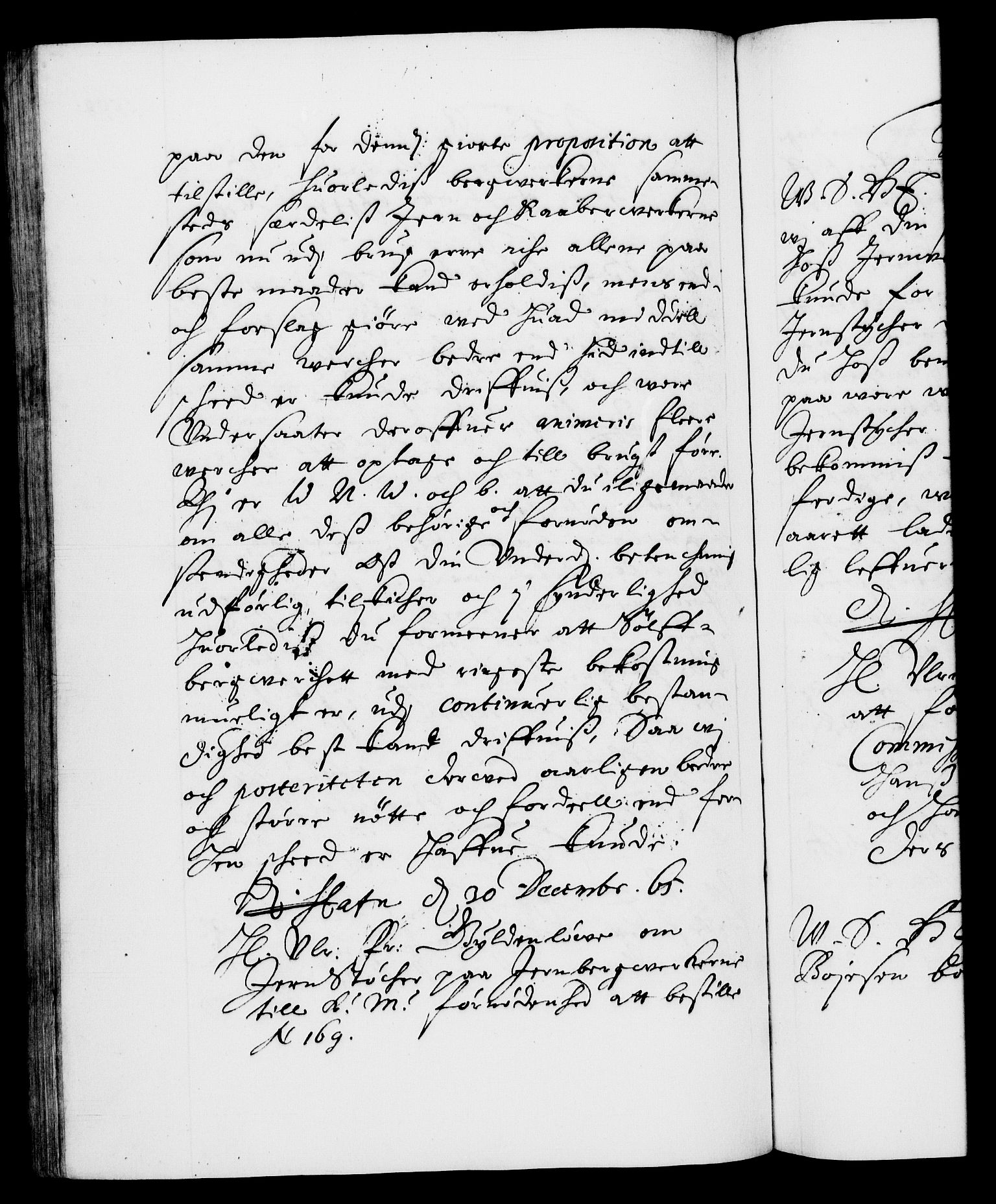Danske Kanselli 1572-1799, AV/RA-EA-3023/F/Fc/Fca/Fcab/L0011: Norske tegnelser (mikrofilm), 1660-1670, p. 308a