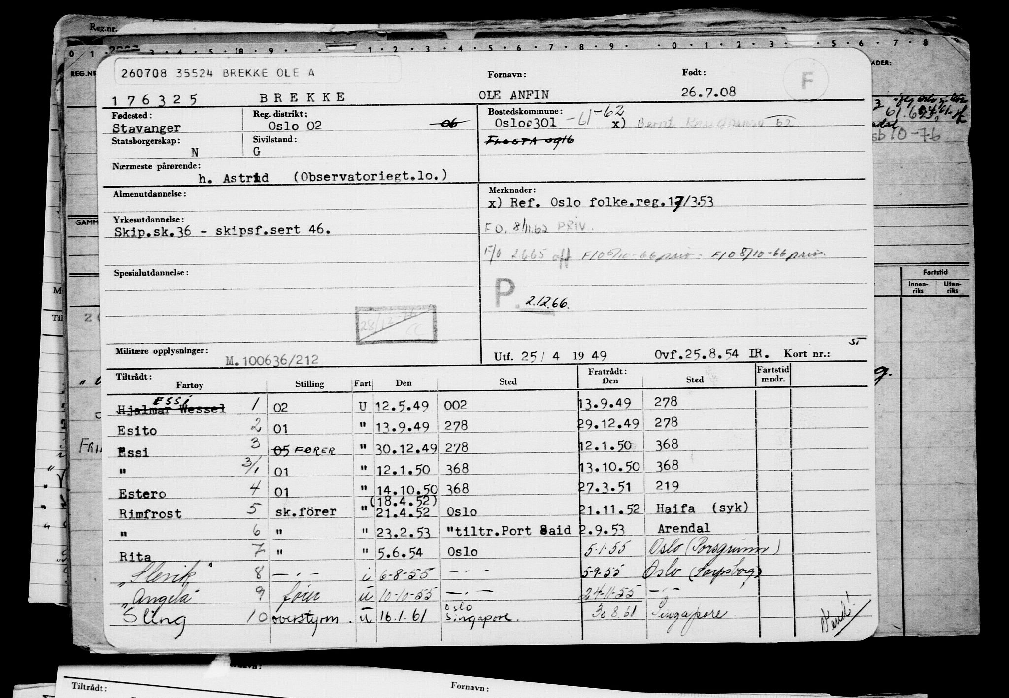 Direktoratet for sjømenn, AV/RA-S-3545/G/Gb/L0078: Hovedkort, 1908, p. 382