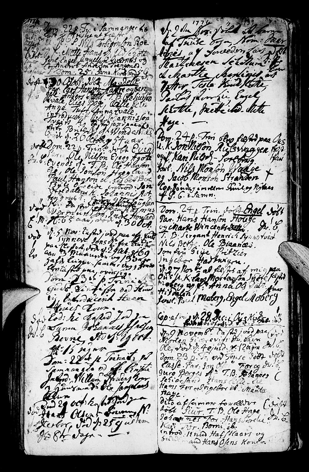 Os sokneprestembete, SAB/A-99929: Parish register (official) no. A 9, 1766-1779, p. 139