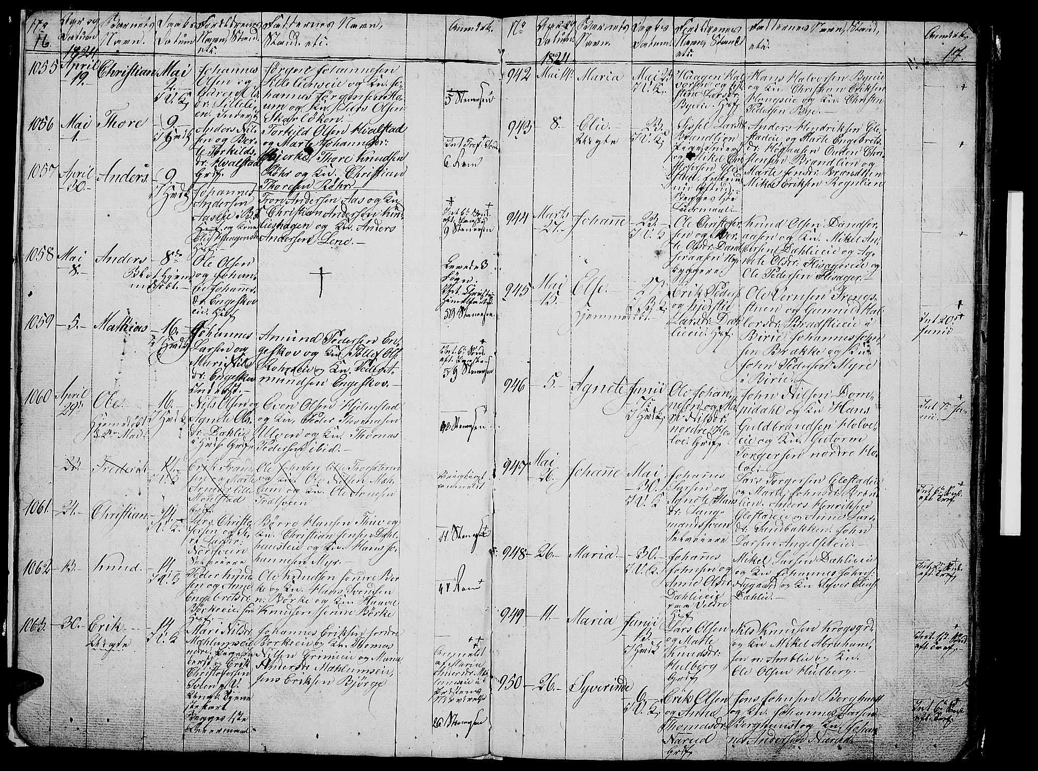 Ringsaker prestekontor, AV/SAH-PREST-014/L/La/L0003: Parish register (copy) no. 3, 1824-1826, p. 16-17