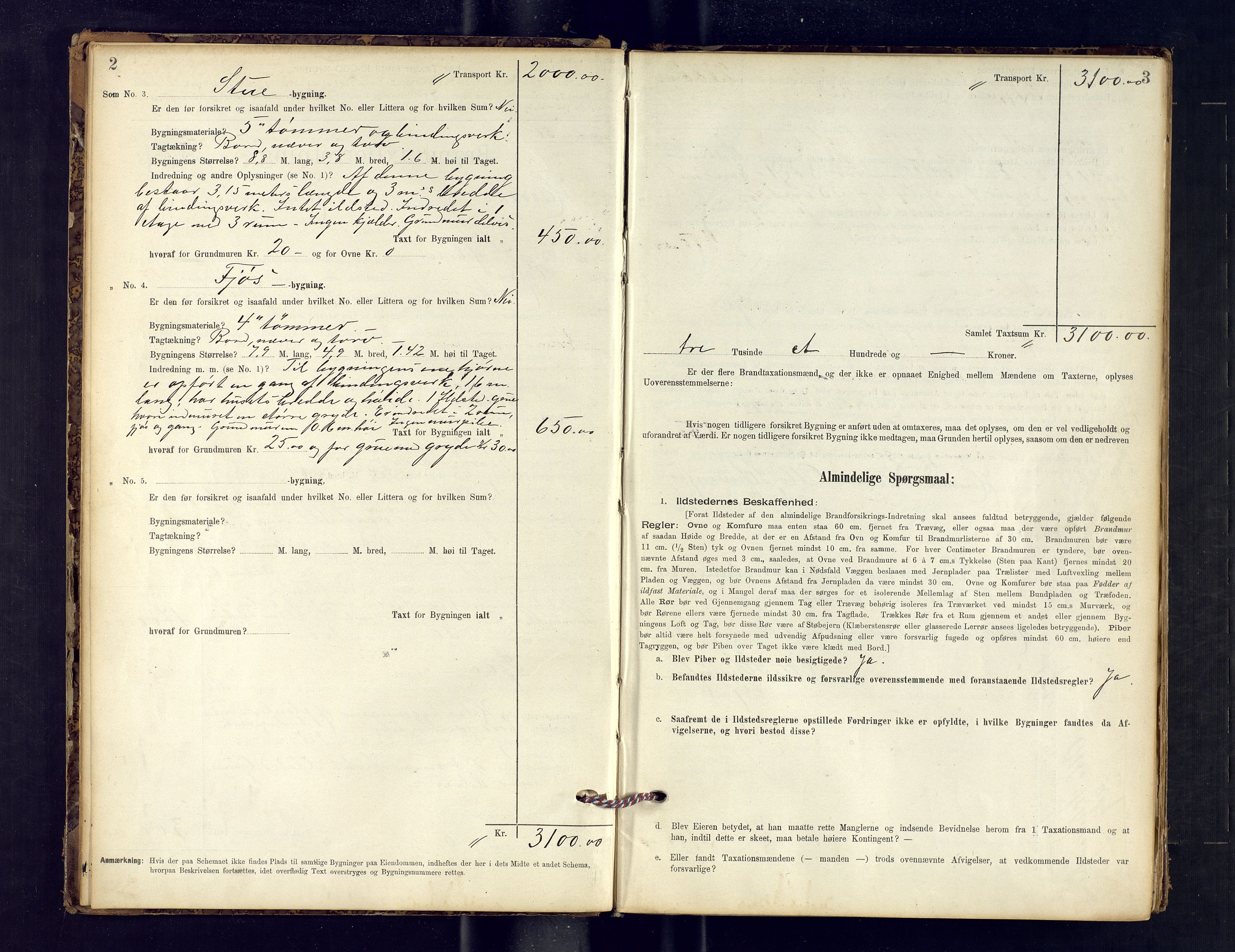 Hasvik lensmannskontor, AV/SATØ-SATO-164/Fob/L0002: Branntakstprotokoll, 1895-1902, p. 2-3