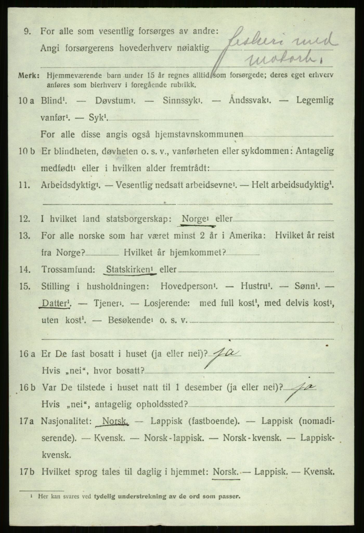 SATØ, 1920 census for Ibestad, 1920, p. 13656