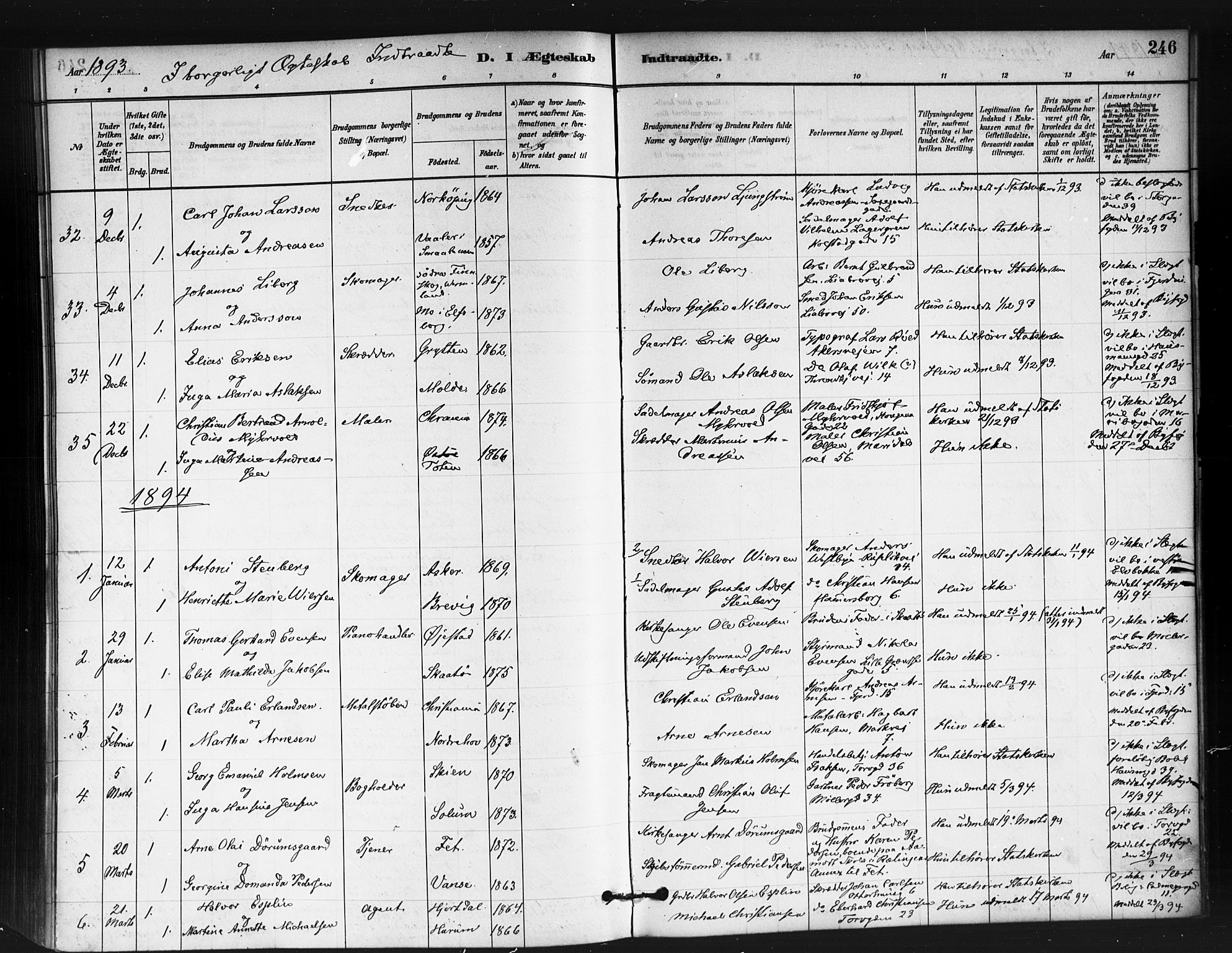 Jakob prestekontor Kirkebøker, SAO/A-10850/F/Fa/L0004: Parish register (official) no. 4, 1880-1894, p. 246