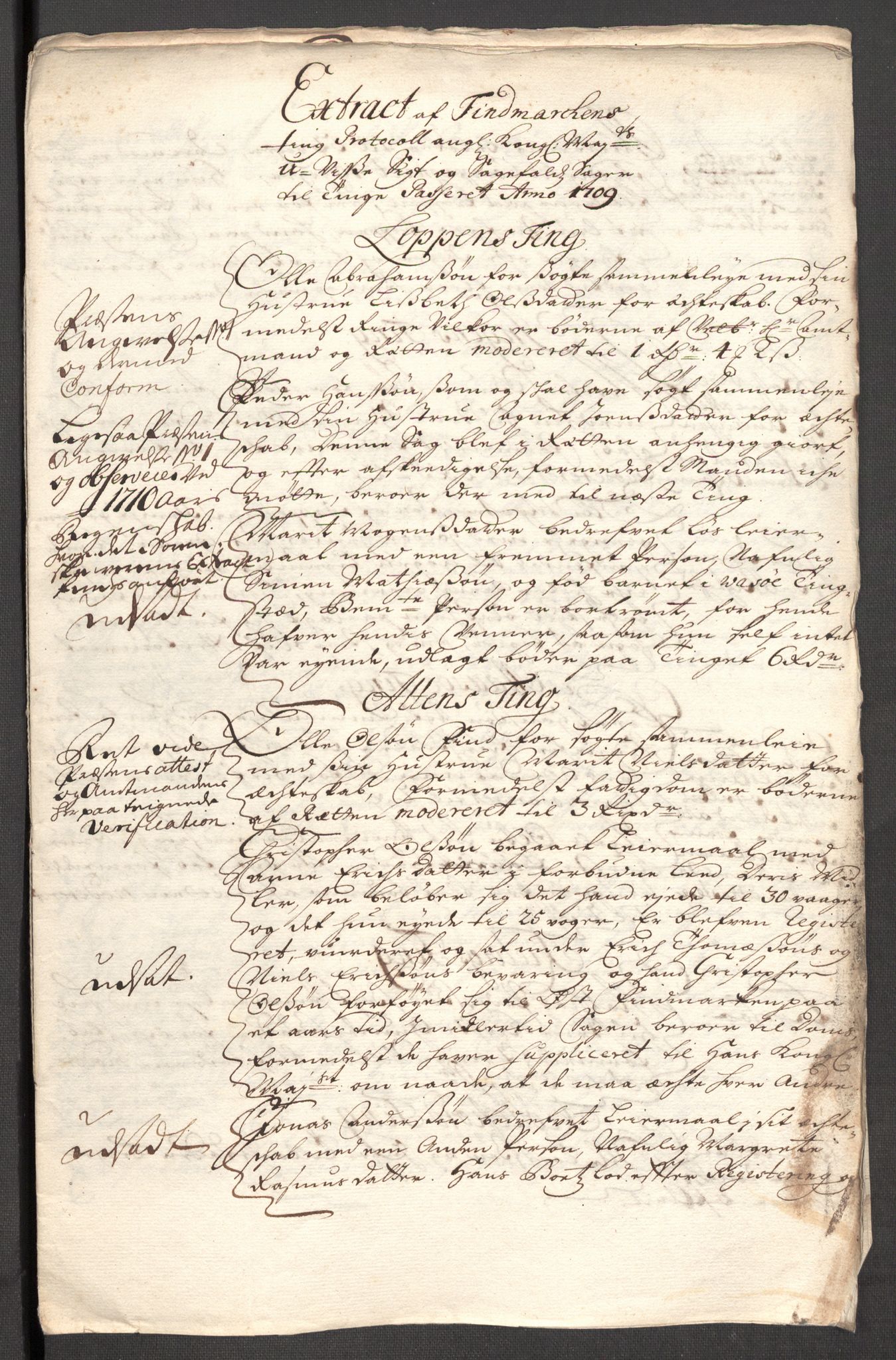 Rentekammeret inntil 1814, Reviderte regnskaper, Fogderegnskap, RA/EA-4092/R69/L4855: Fogderegnskap Finnmark/Vardøhus, 1709-1712, p. 115