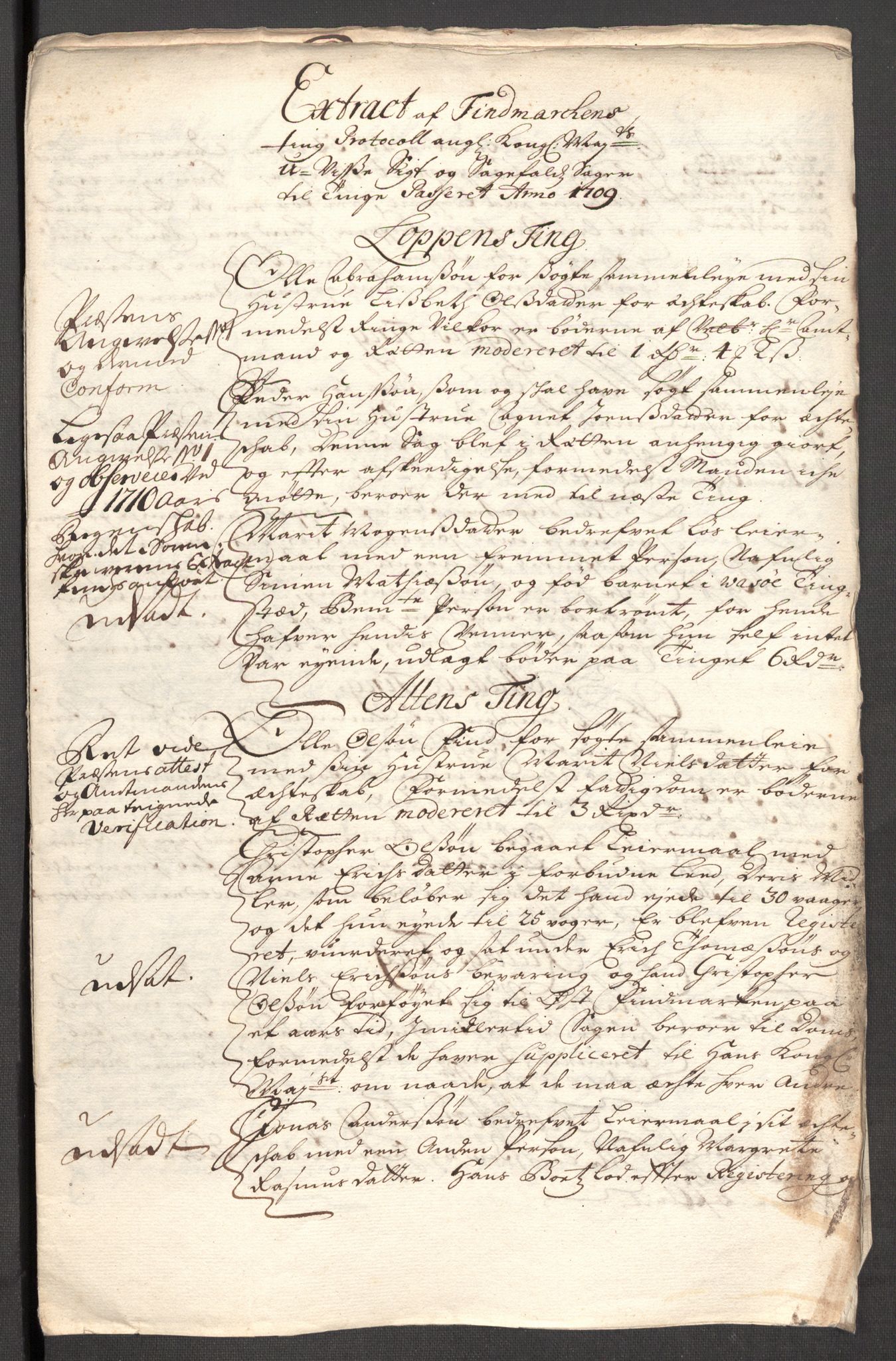 Rentekammeret inntil 1814, Reviderte regnskaper, Fogderegnskap, AV/RA-EA-4092/R69/L4855: Fogderegnskap Finnmark/Vardøhus, 1709-1712, p. 115