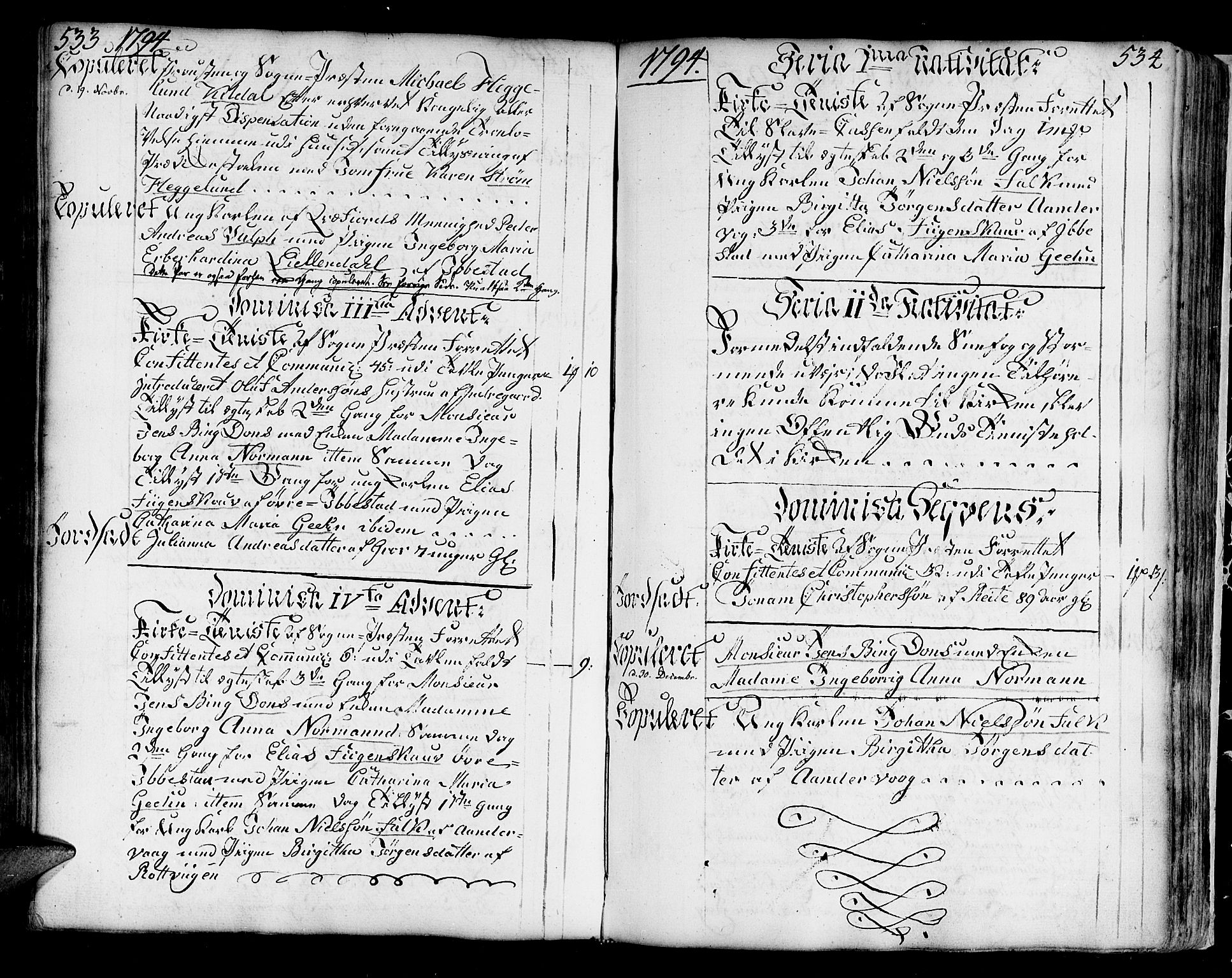 Ibestad sokneprestembete, SATØ/S-0077/H/Ha/Haa/L0003kirke: Parish register (official) no. 3, 1776-1801, p. 533-534