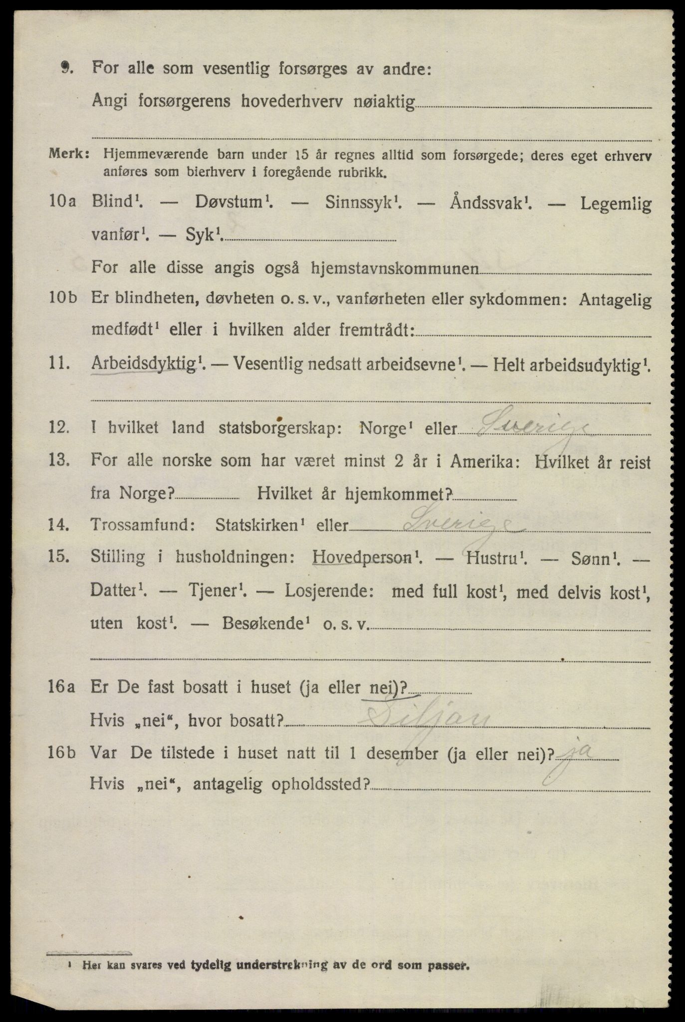 SAKO, 1920 census for Siljan, 1920, p. 2870