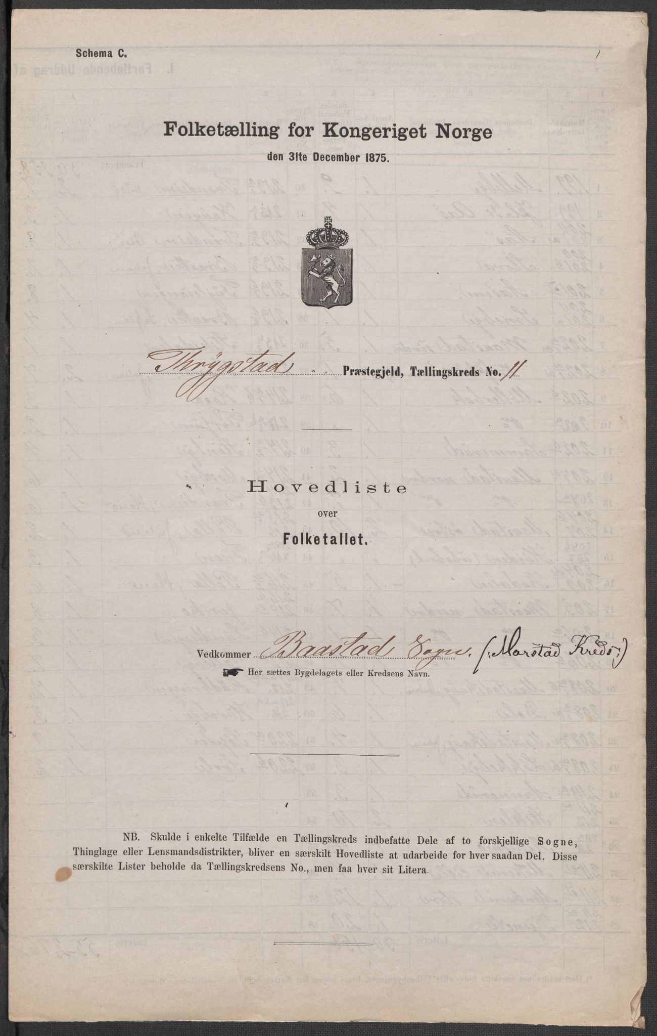RA, 1875 census for 0122P Trøgstad, 1875, p. 31