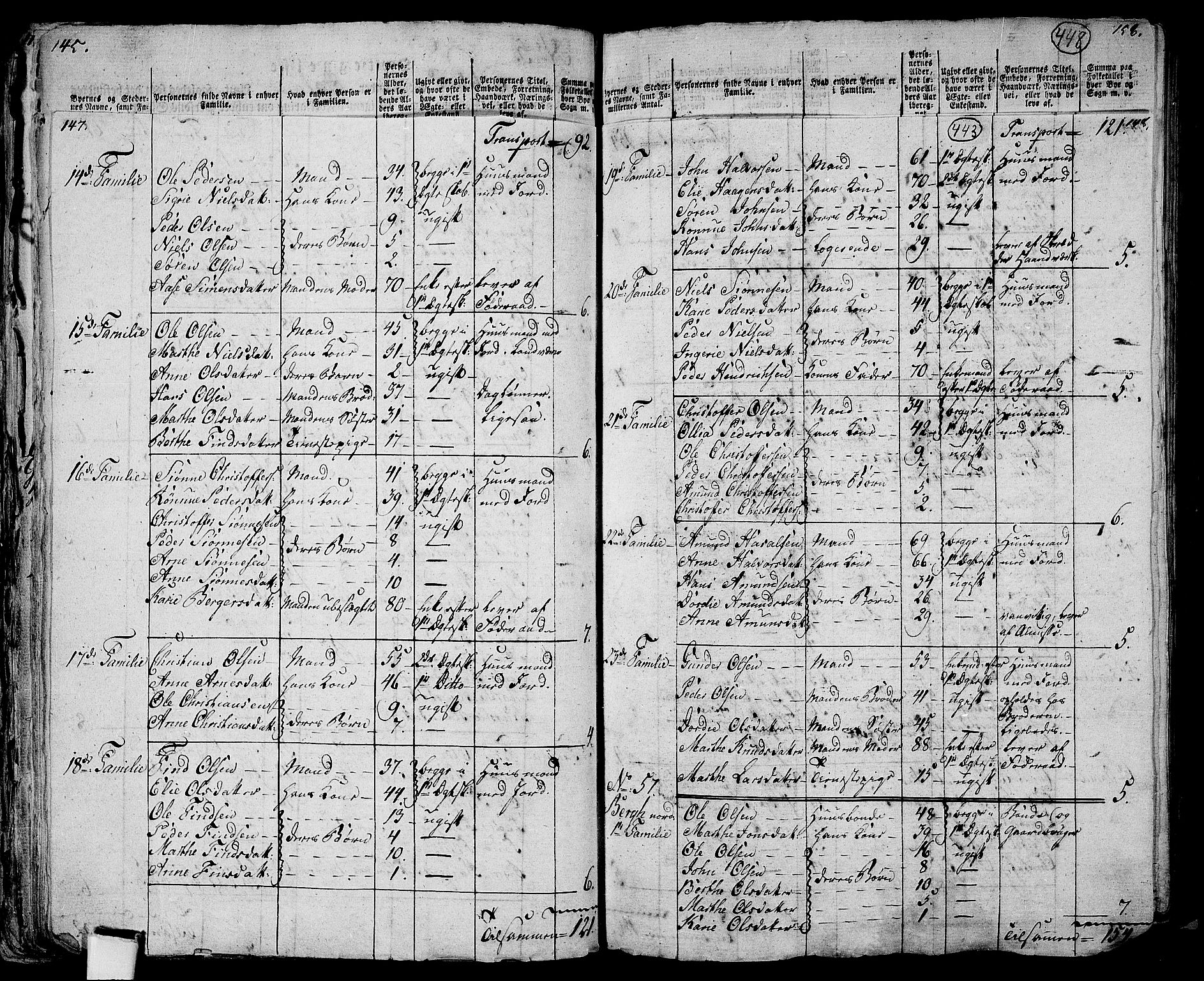 RA, 1801 census for 0419P Strøm, 1801, p. 442b-443a