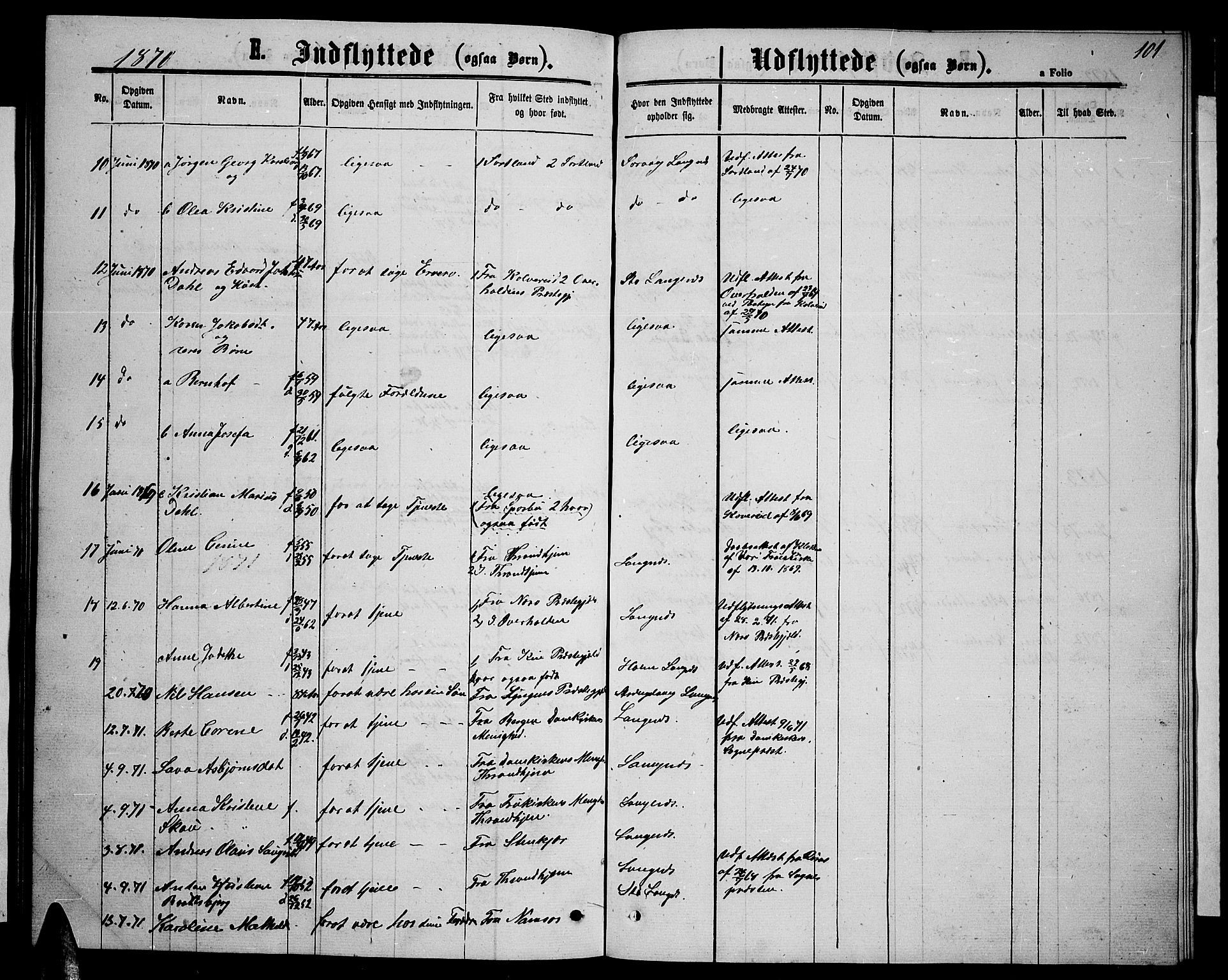 Ministerialprotokoller, klokkerbøker og fødselsregistre - Nordland, AV/SAT-A-1459/894/L1358: Parish register (copy) no. 894C01, 1864-1877, p. 101