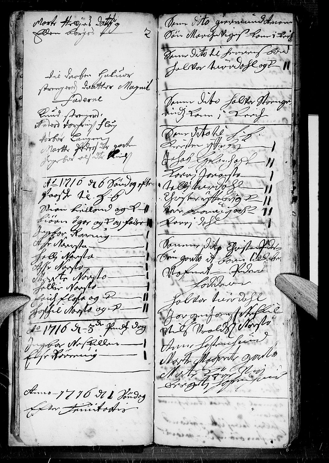 Dypvåg sokneprestkontor, AV/SAK-1111-0007/F/Fb/Fba/L0003: Parish register (copy) no. B 3, 1715-1738, p. 12