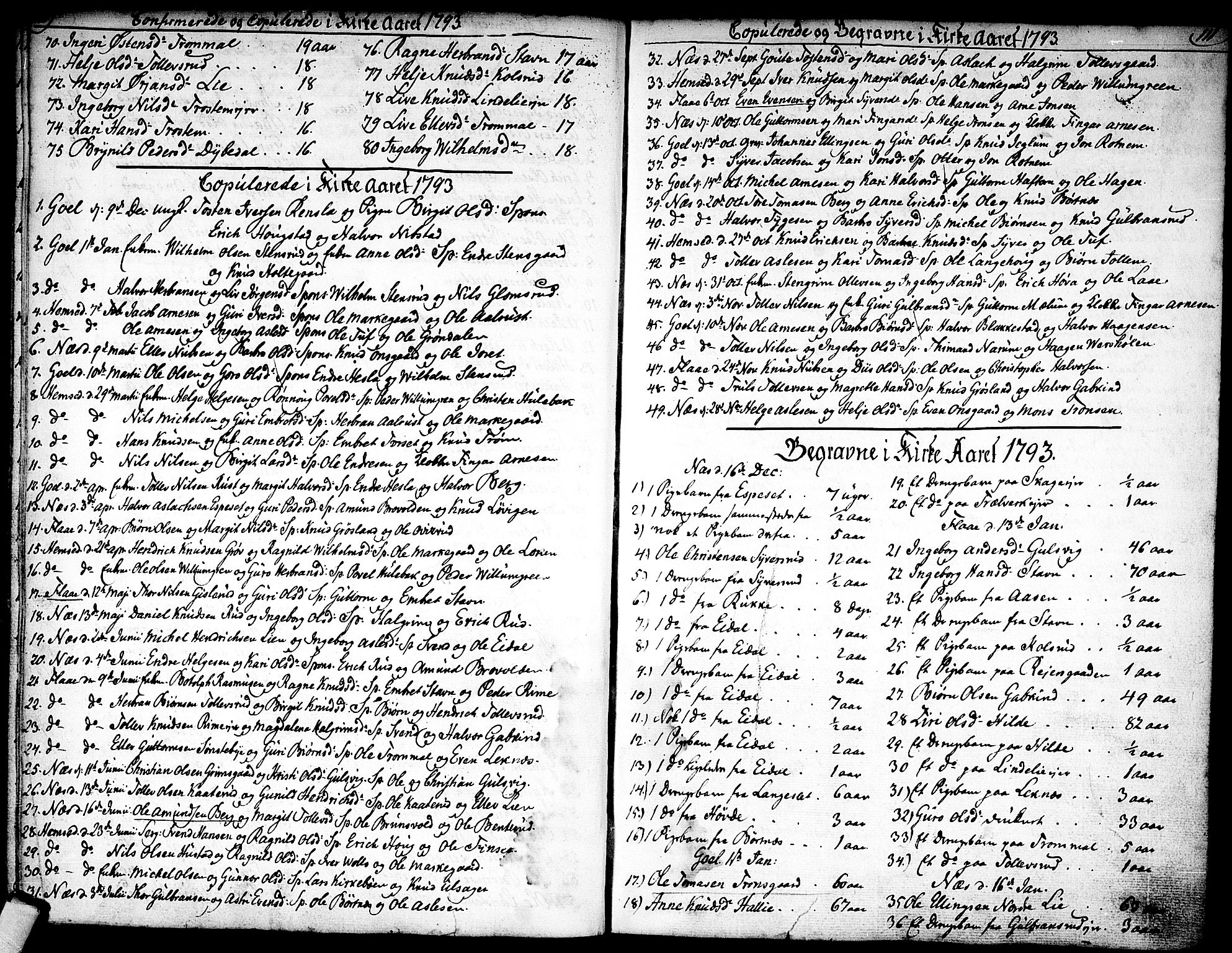 Nes kirkebøker, SAKO/A-236/F/Fa/L0005: Parish register (official) no. 5, 1787-1807, p. 110-111