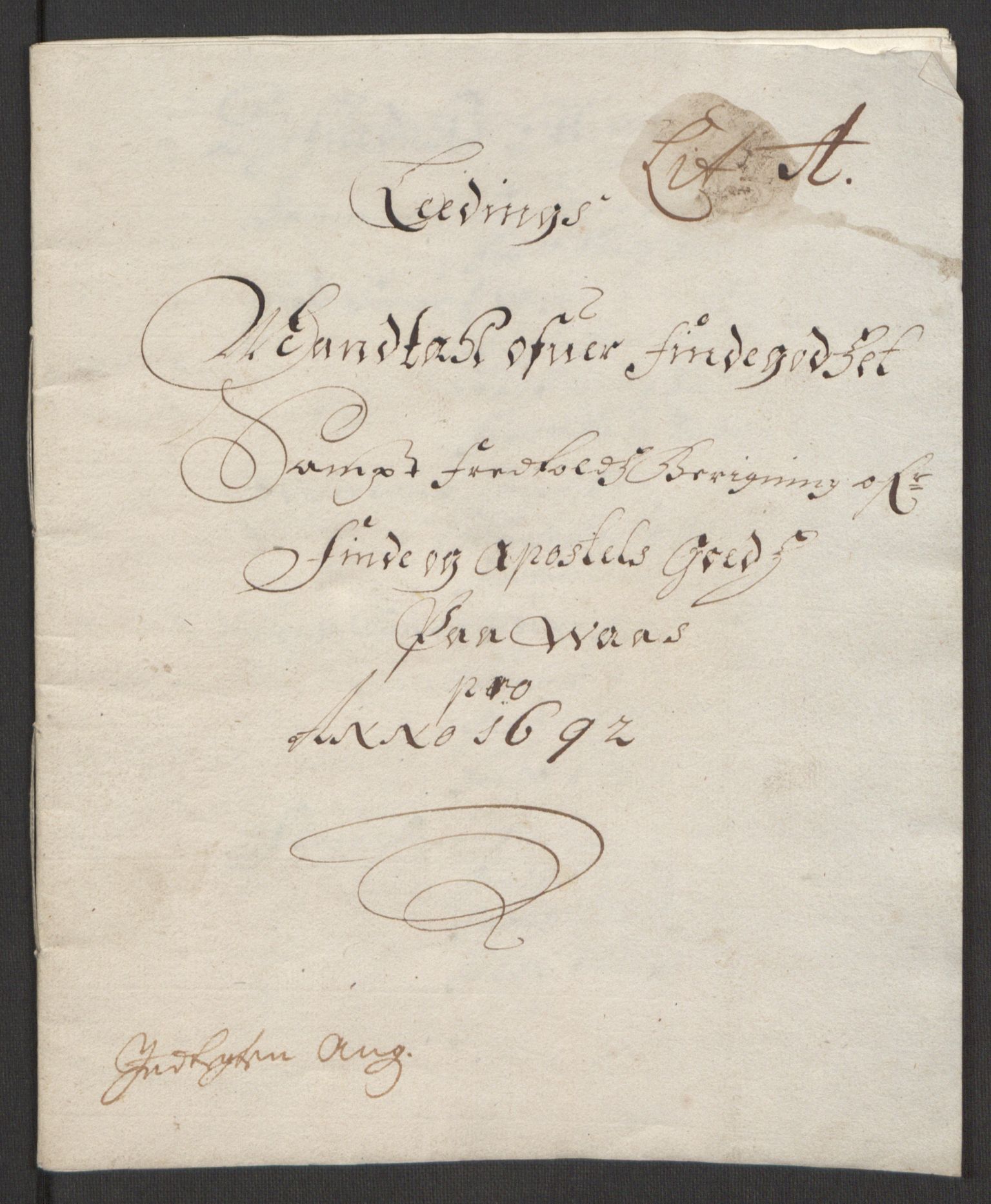 Rentekammeret inntil 1814, Reviderte regnskaper, Fogderegnskap, AV/RA-EA-4092/R51/L3181: Fogderegnskap Nordhordland og Voss, 1691-1692, p. 204