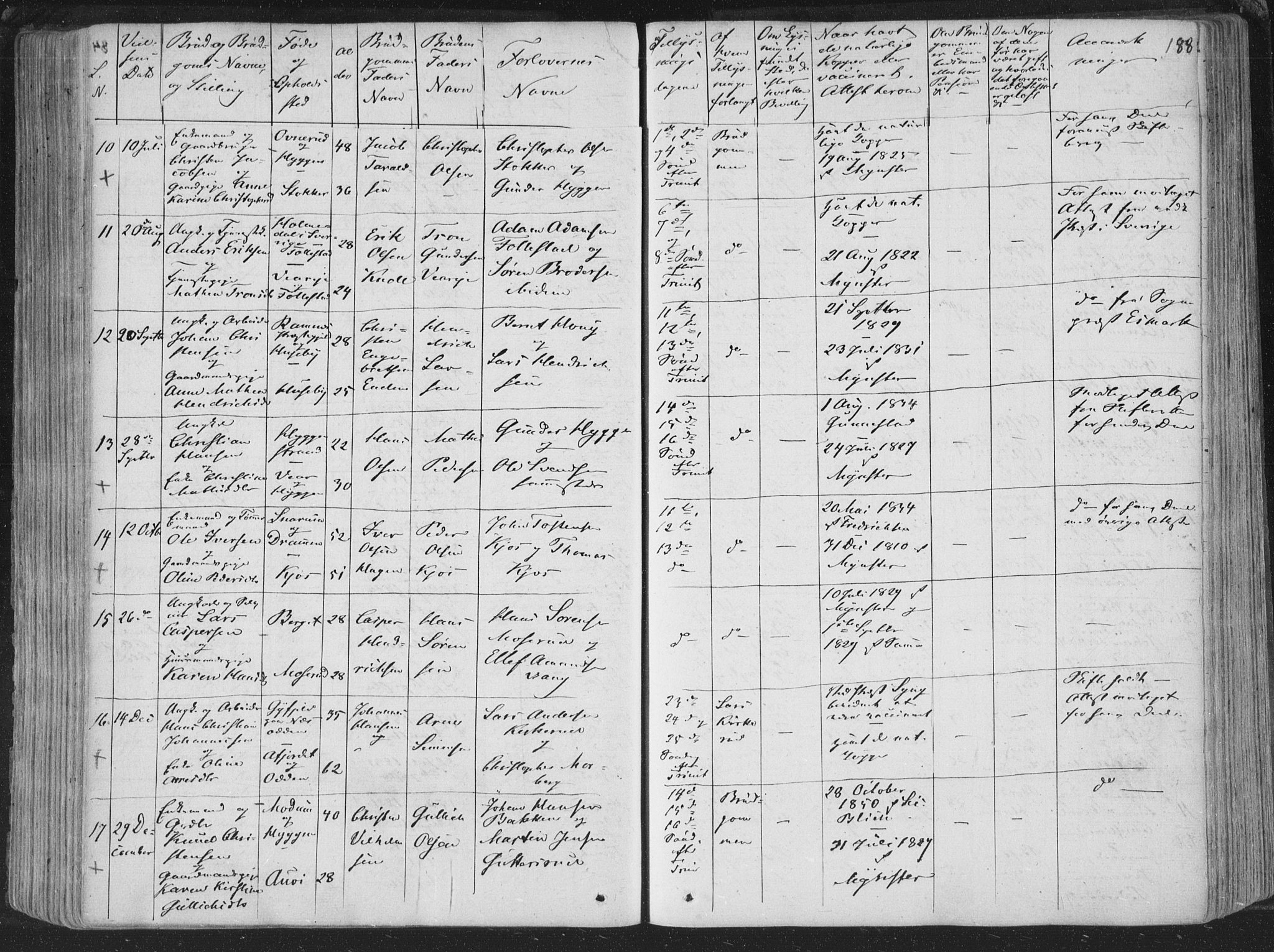 Røyken kirkebøker, AV/SAKO-A-241/F/Fa/L0005: Parish register (official) no. 5, 1833-1856, p. 188