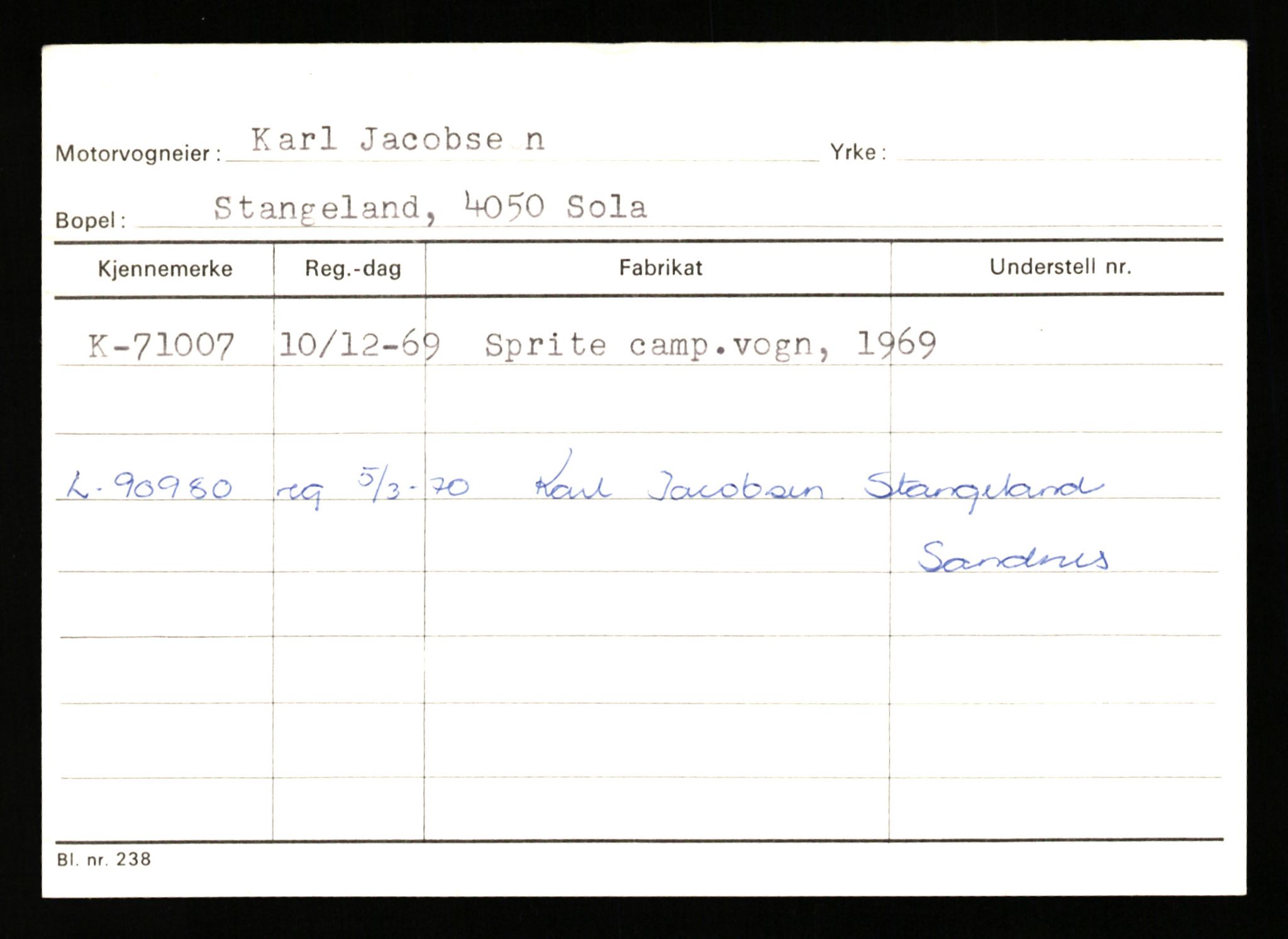 Stavanger trafikkstasjon, SAST/A-101942/0/G/L0008: Registreringsnummer: 67519 - 84533, 1930-1971, p. 489