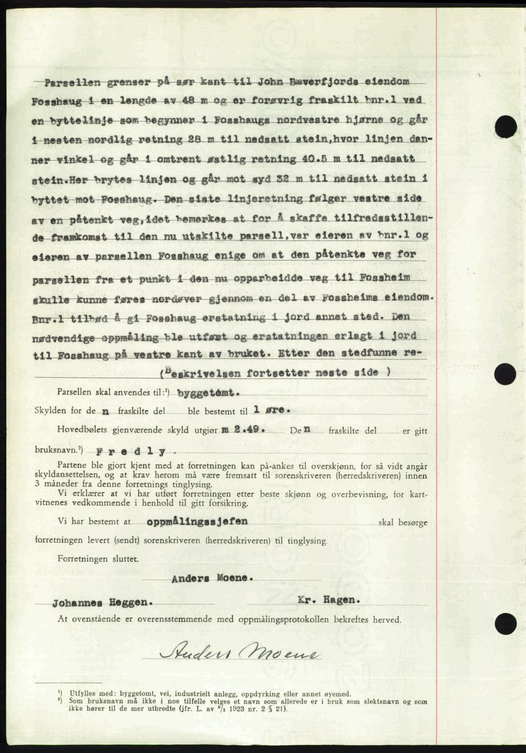 Nordmøre sorenskriveri, AV/SAT-A-4132/1/2/2Ca: Mortgage book no. A113, 1949-1950, Diary no: : 296/1950