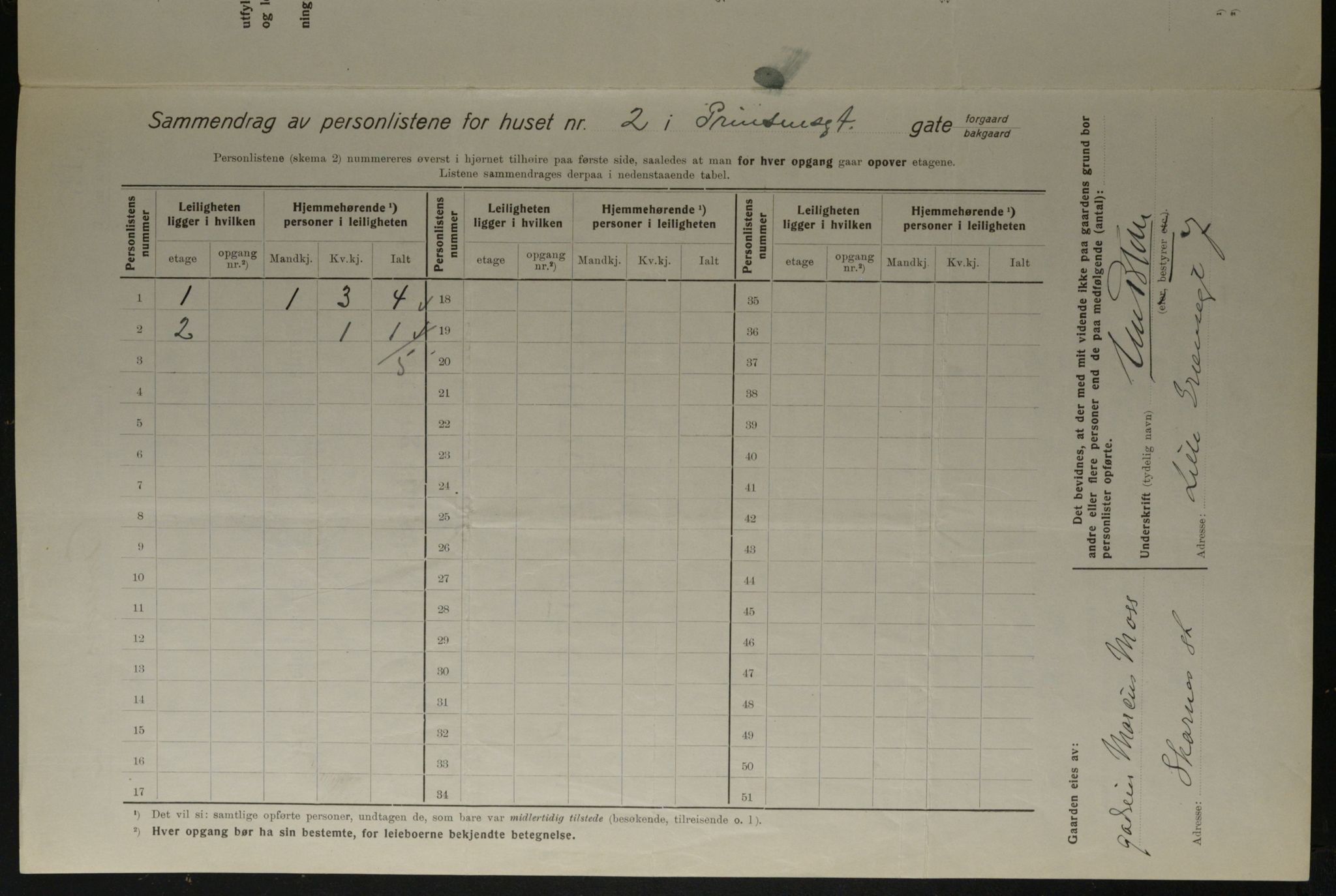 OBA, Municipal Census 1923 for Kristiania, 1923, p. 89966